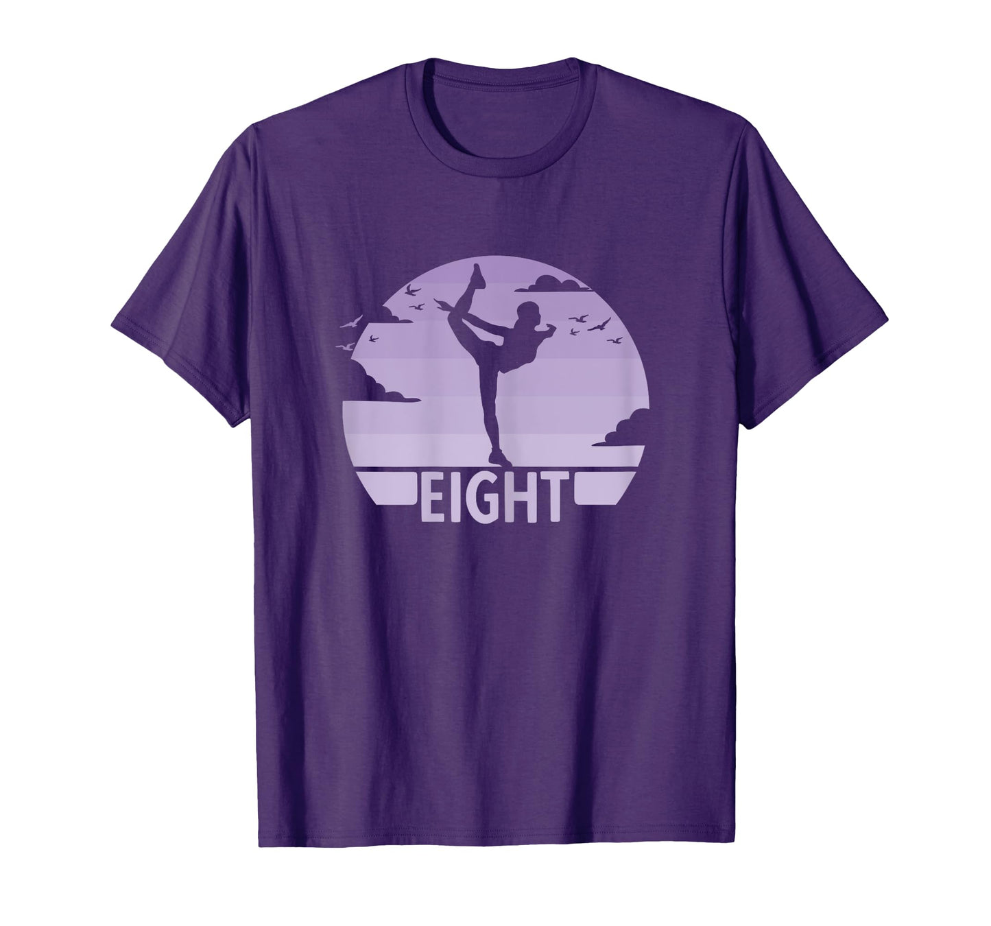 8th Birthday Gymnast Dancer 8 Years Girl Gymnastics T-Shirt