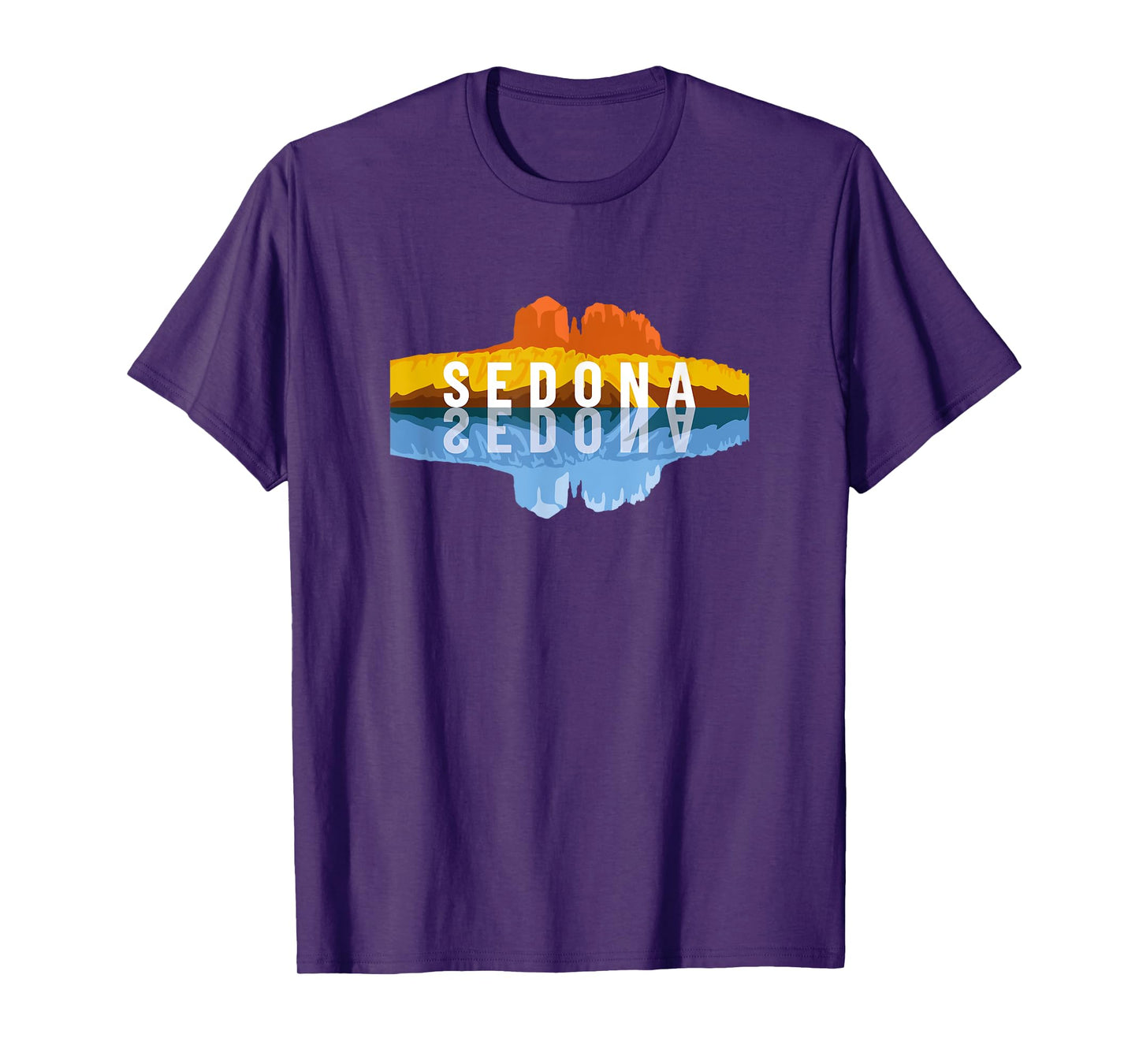 Sedona Arizona Mountain Reflections - Arizonan Climbing T-Shirt