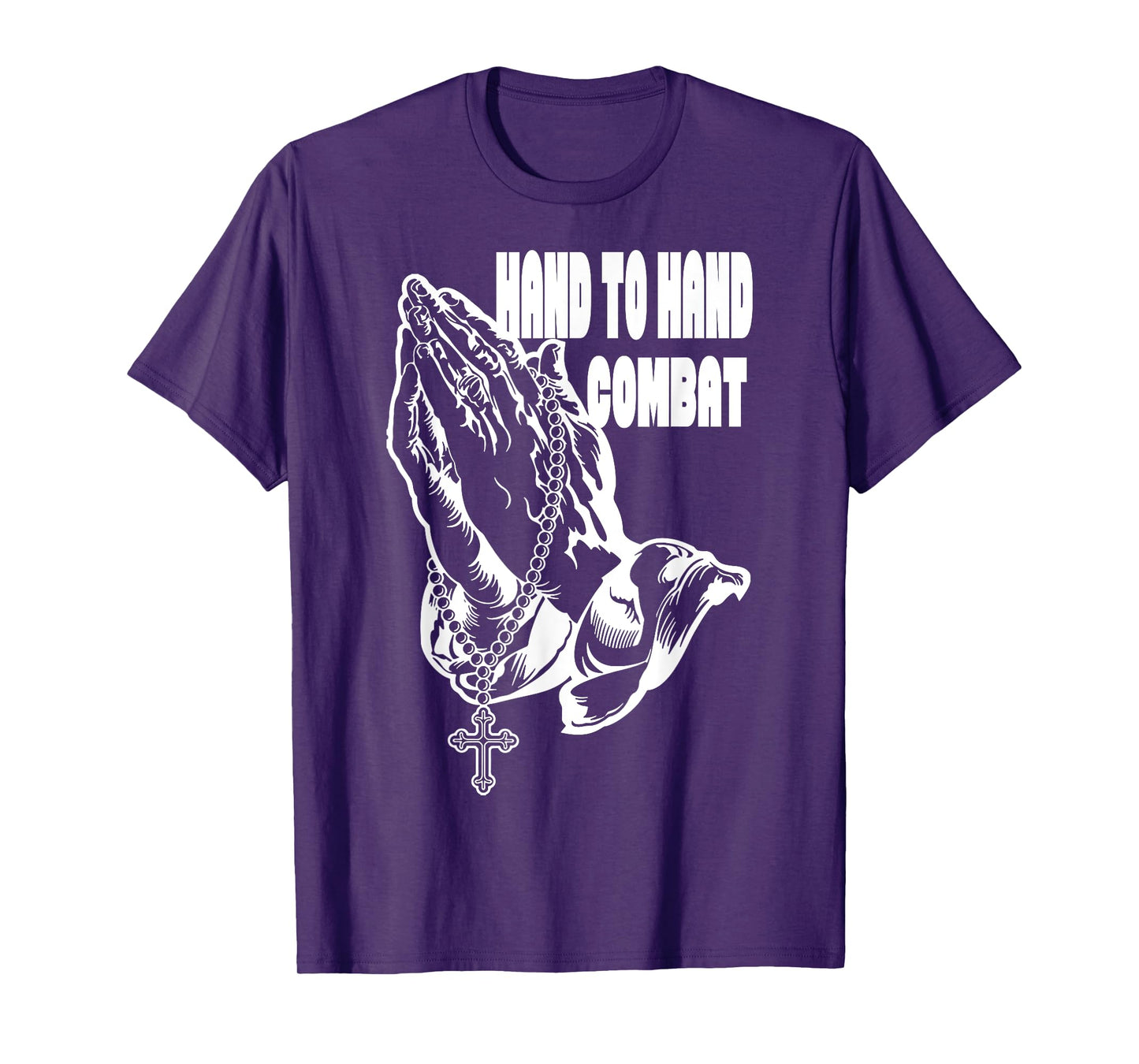 Hand to Hand Combat Praying hands Jesus Christian t-shirt T-Shirt