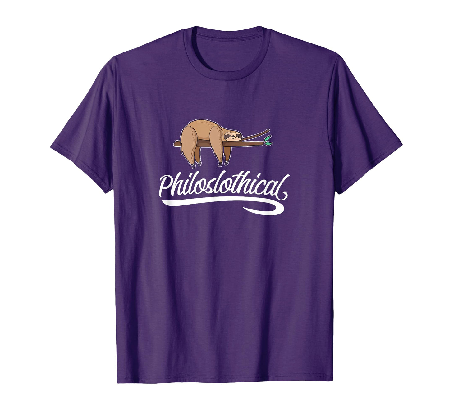 Philoslothical Sloth Funny Philosophical Pun Philosophy Gift T-Shirt