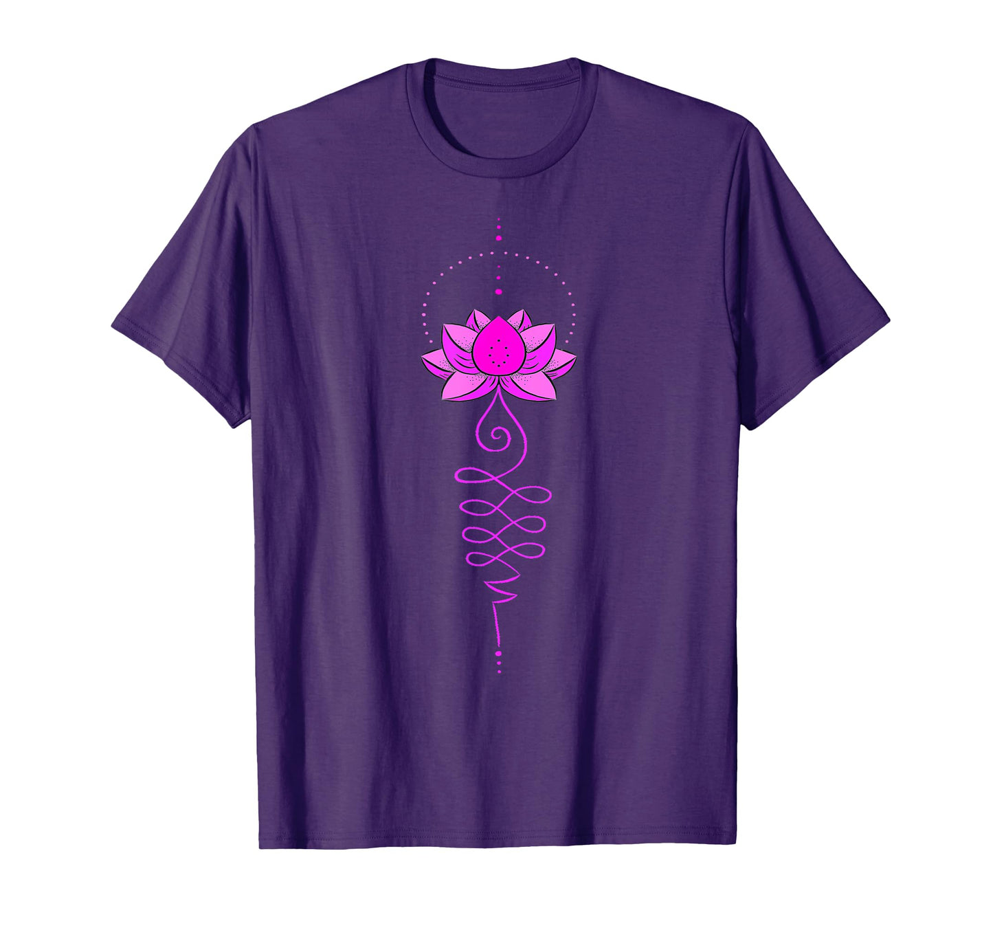 Unalome Tattoo Lotus Flower Tree Meditation Boho Zen Yoga T-Shirt