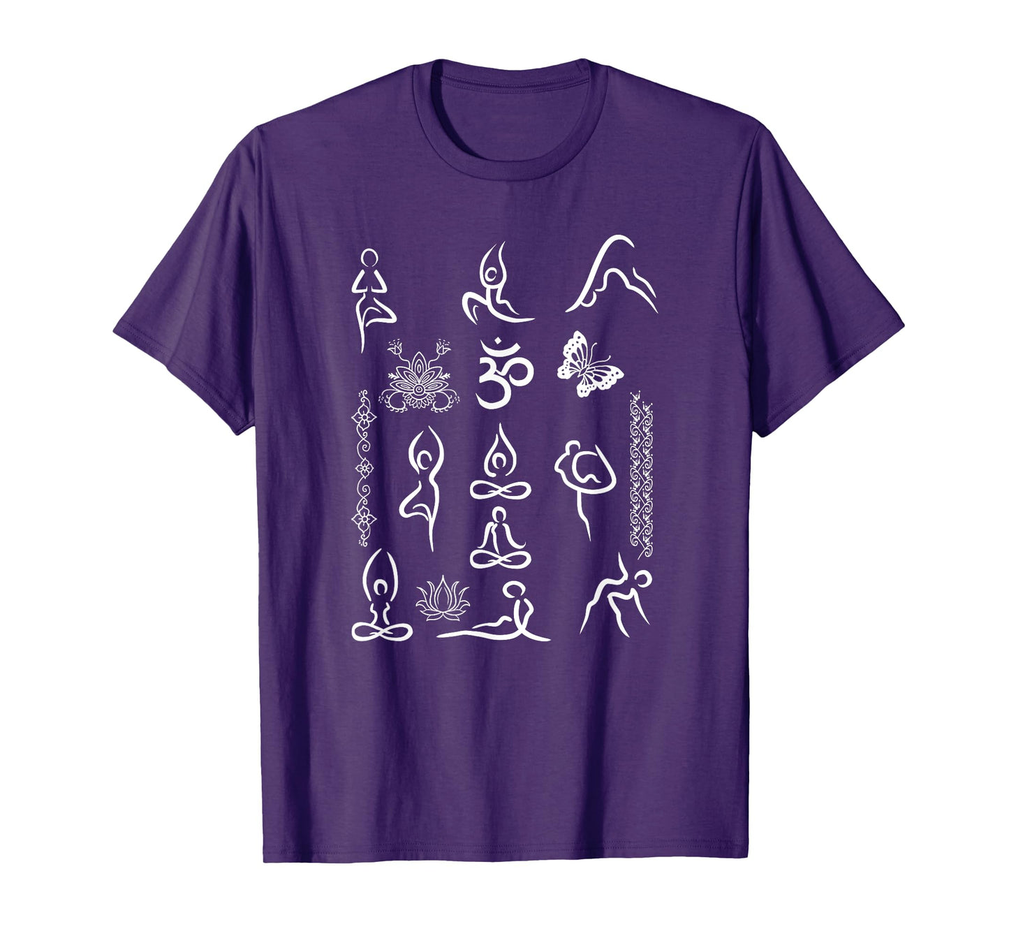 Yoga Lotus Position Asana Om Namaste Yogi Meditation Gift T-Shirt