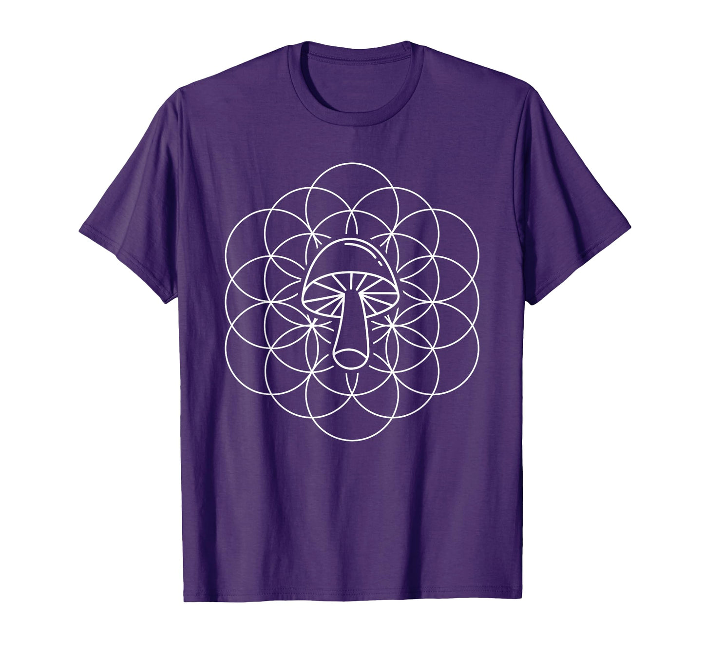 Sacred Geometry Mushroom Mycology T-Shirt T-Shirt