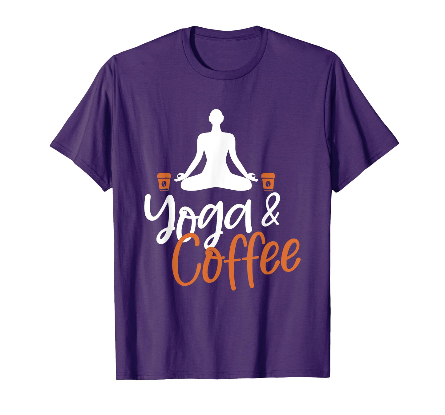 Yoga And Coffee Lover Meditation Meditate Zen Spiritual T-Shirt
