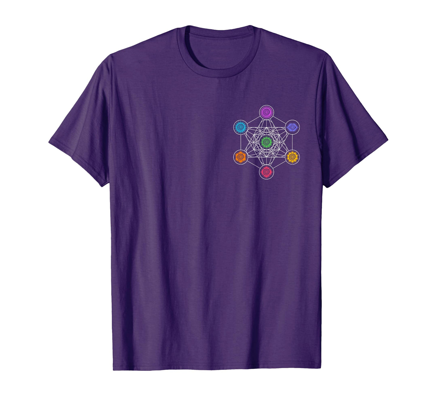 Metatronscube, sacred geometry, chakra, yoga, symbol, 4D T-Shirt