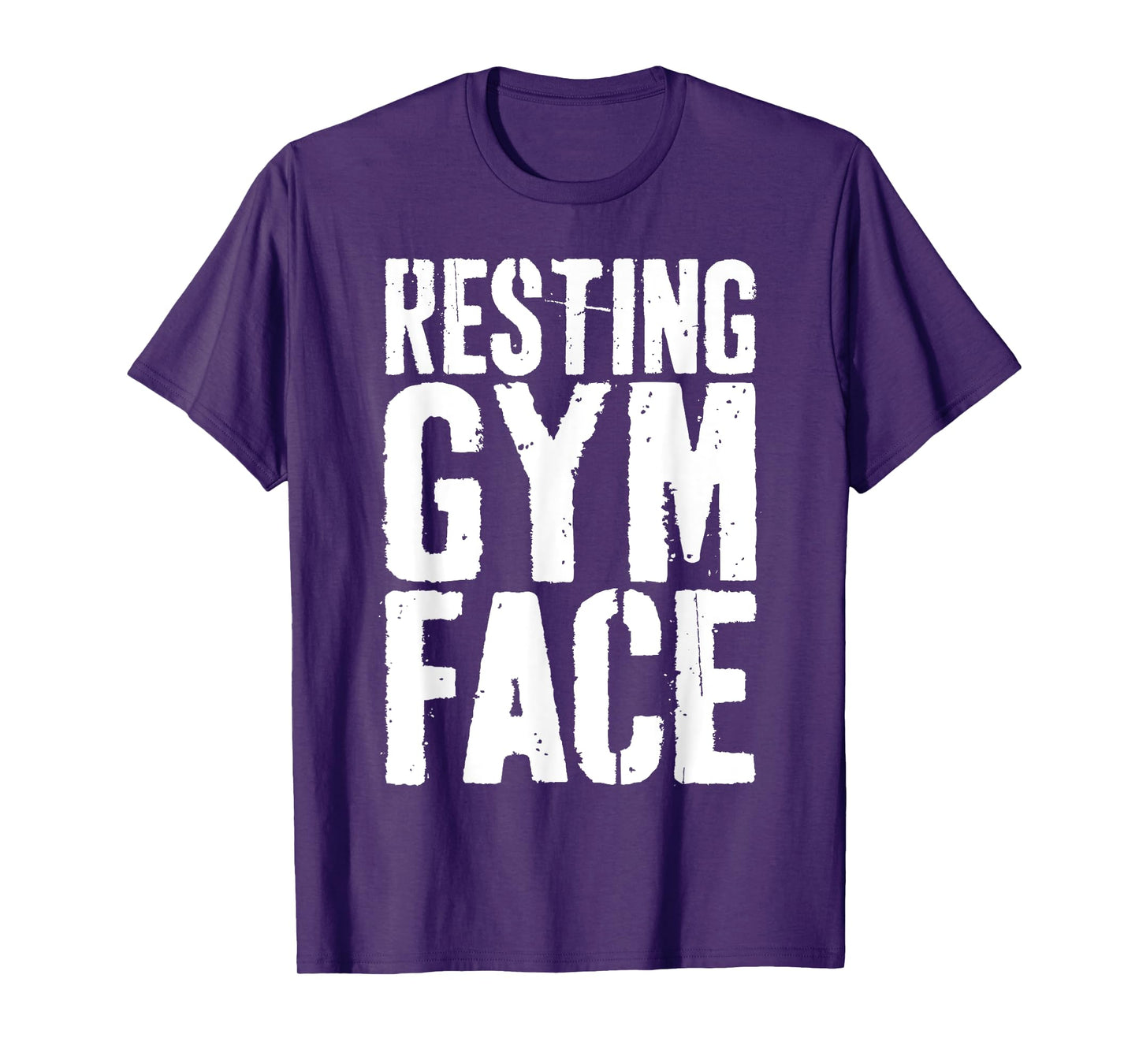 Resting Gym Face Shirt Men Women Workout Fitness Quote T-Shirt