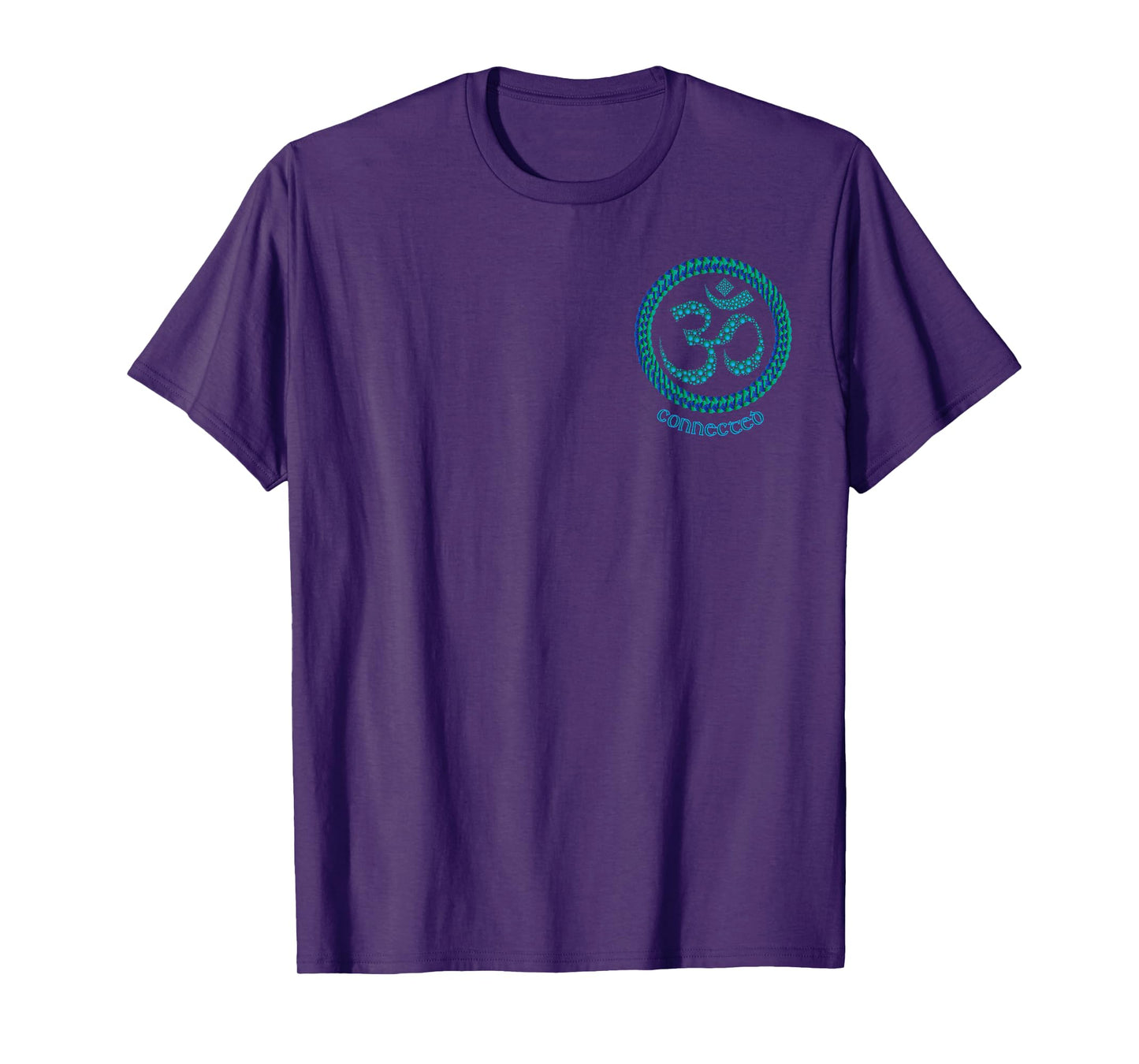 The Ohm, Om or Aum symbol. More artwork on back T-Shirt