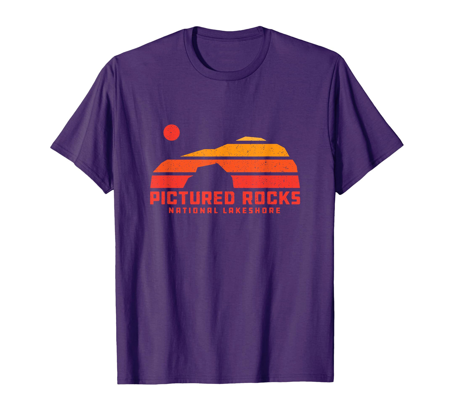 Lover’s Leap Sanstone Cliffs Pictured Rocks Michigan 70s 80s T-Shirt