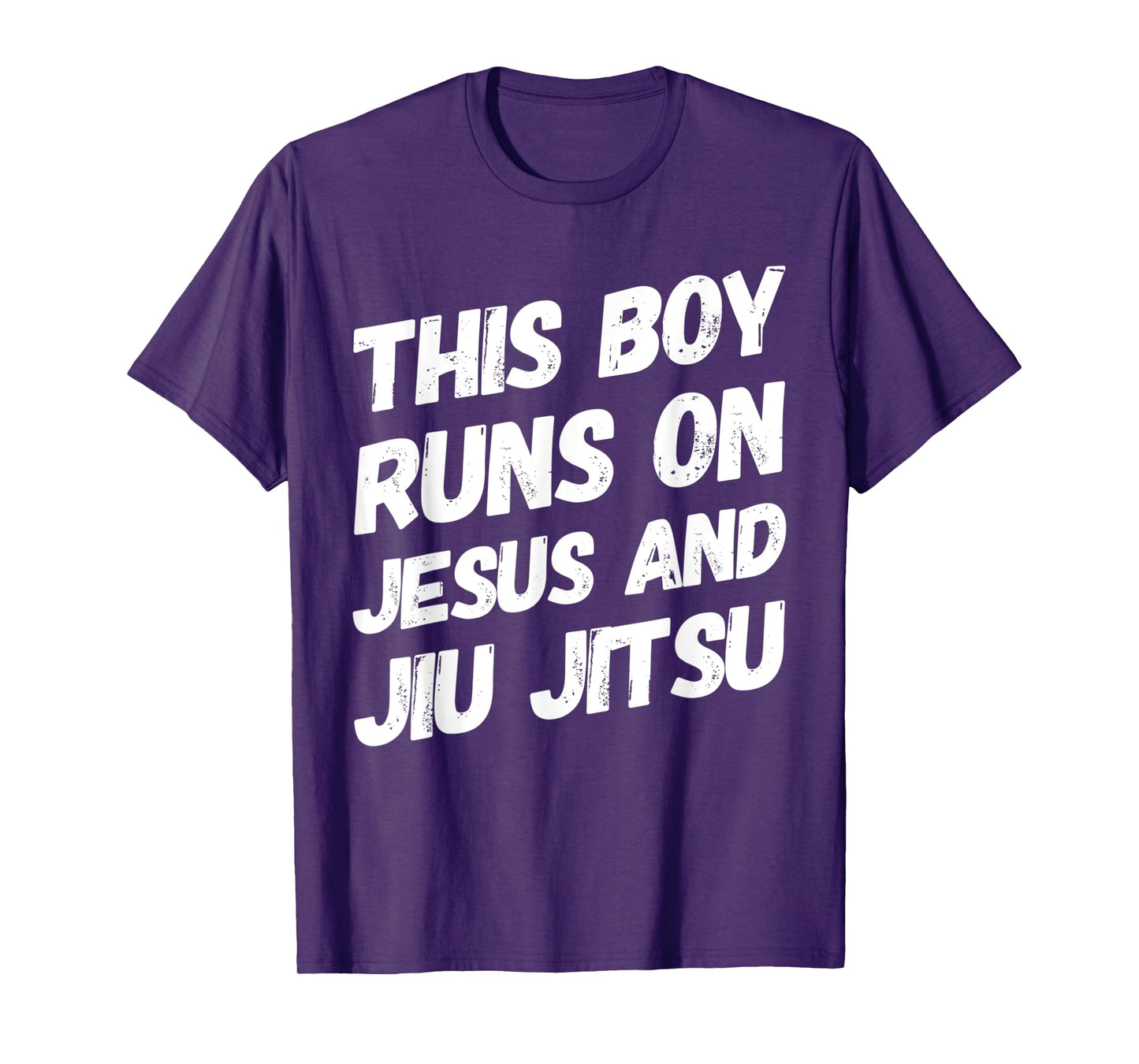 This Boy Runs On Jesus And Jiu Jitsu Christian Gift T-Shirt
