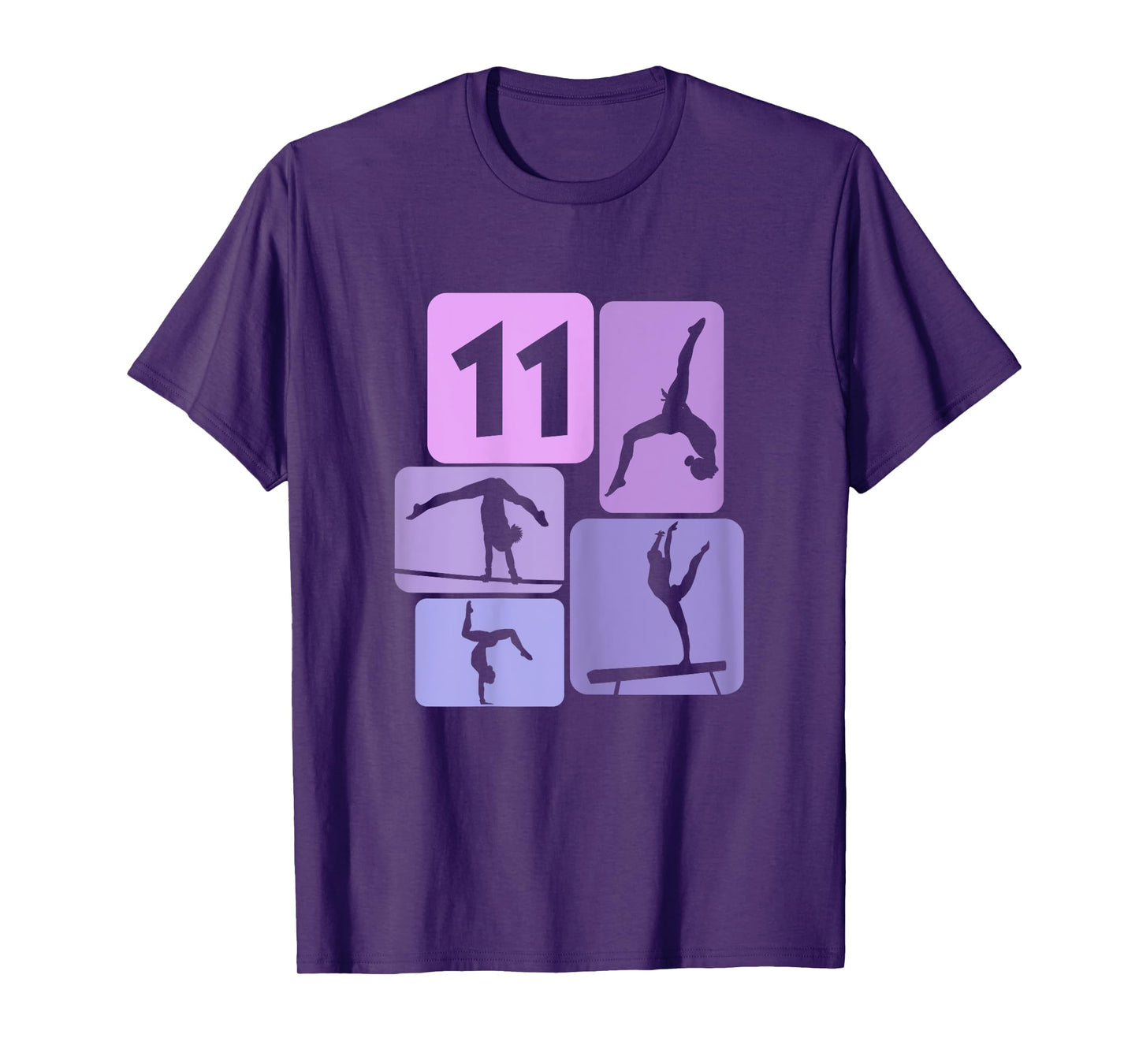 11th Birthday Girl Gymnast Acrobatic 11 Years Gymnastics T-Shirt