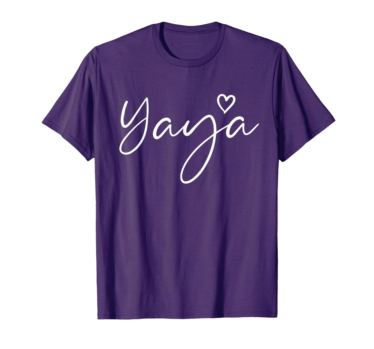 Yaya Gifts For Women Grandma Heart Mother's Day Yaya T-Shirt