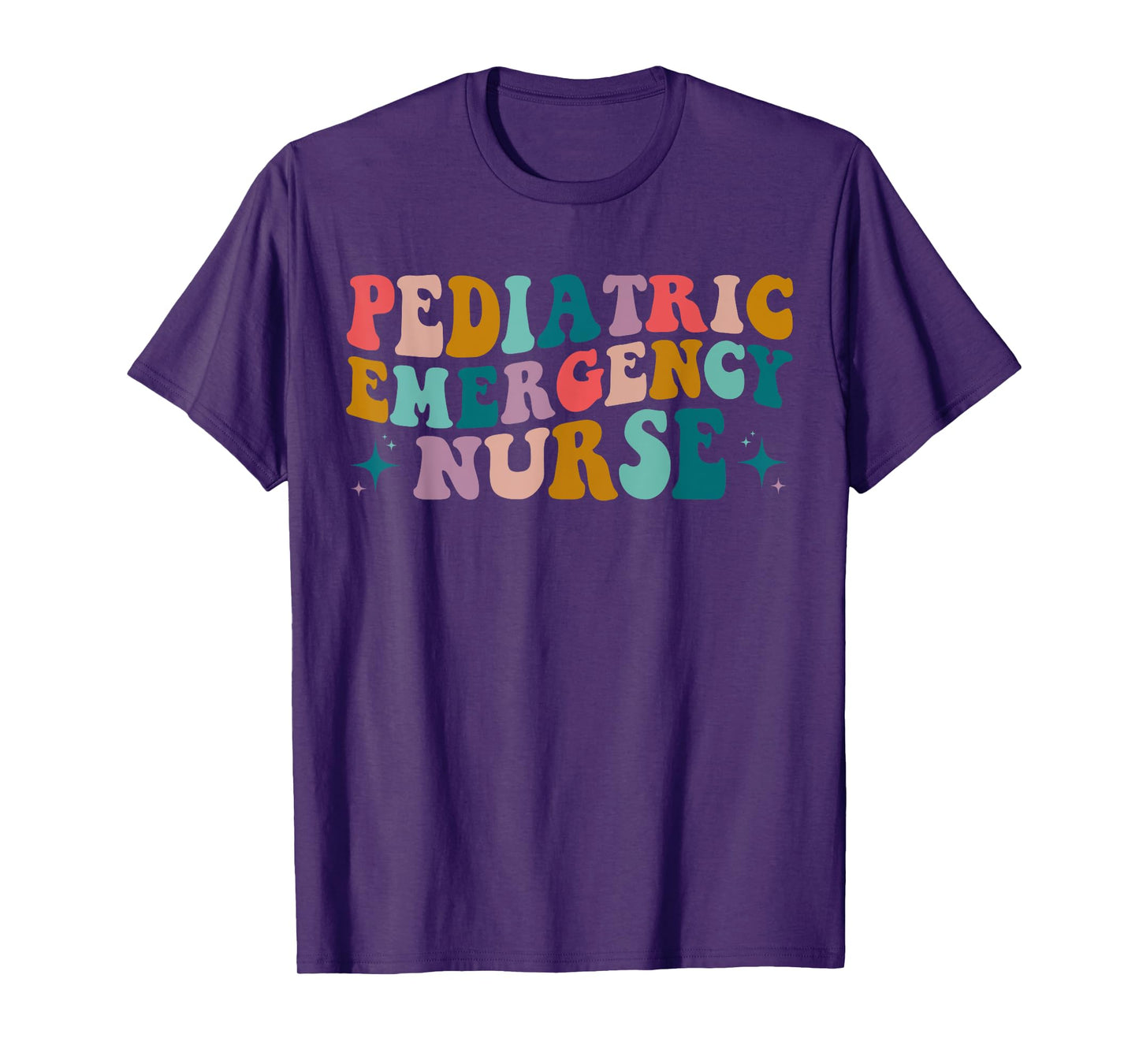PEDS Emergency design Pediatric ER Nurse Emergency Room RN Nursing groovy retro T-Shirt