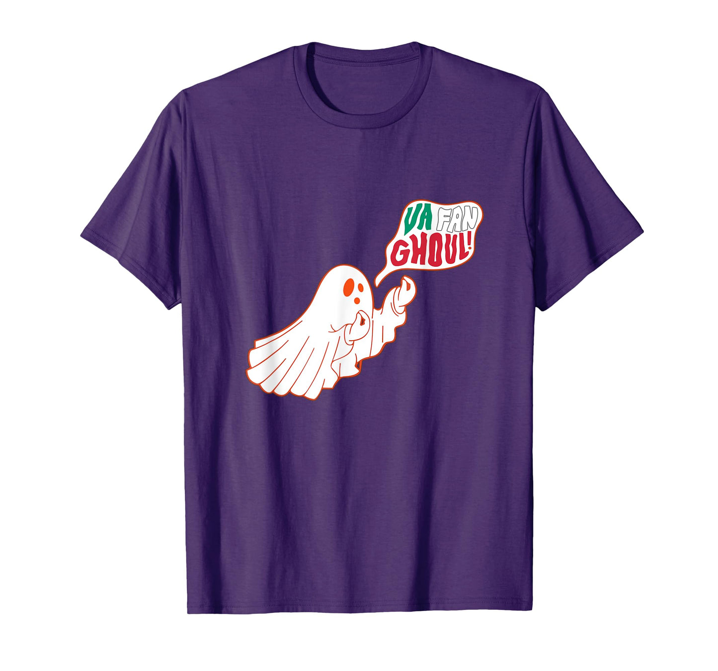 Va Fan Ghoul Funny Italian Ghost Halloween Italian Flag T-Shirt