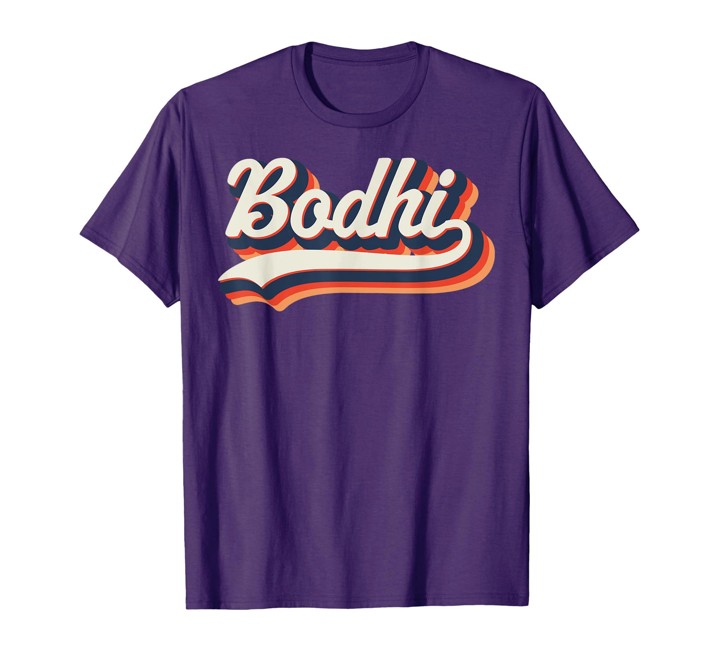 Bodhi First Name 70s Retro Groovy Custom Personalized Name T-Shirt