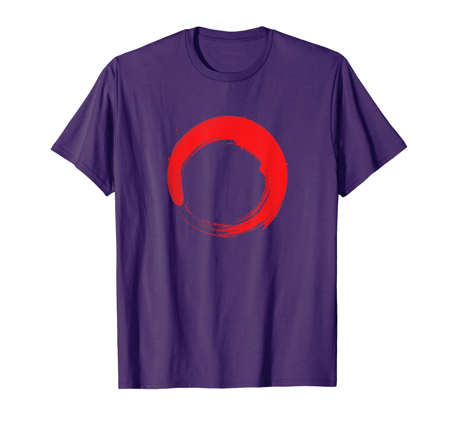 Red Enso Zen T-Shirt - Zen Buddhist Circle T-Shirt