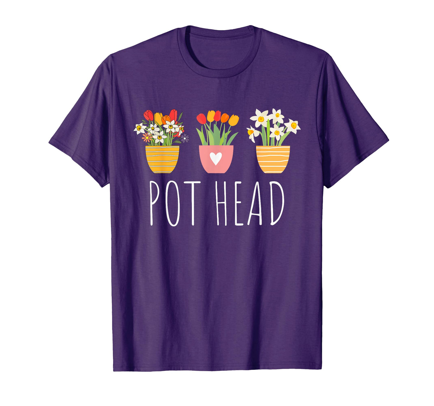 Funny Pot Plants Head Cute Funny Succulent Garden Gardening T-Shirt