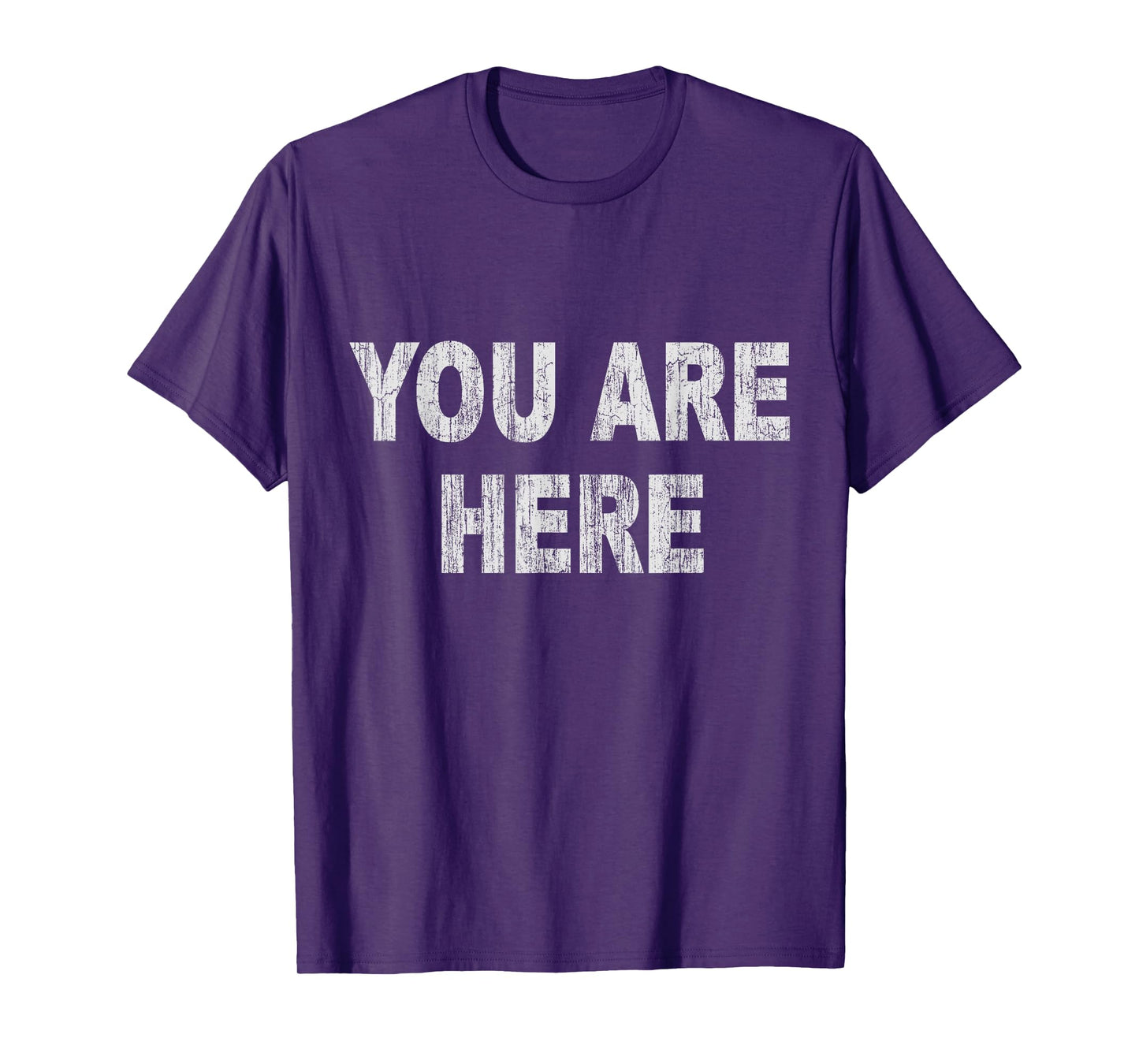 Womens Vintage You Are Here T-Shirt Small Navy