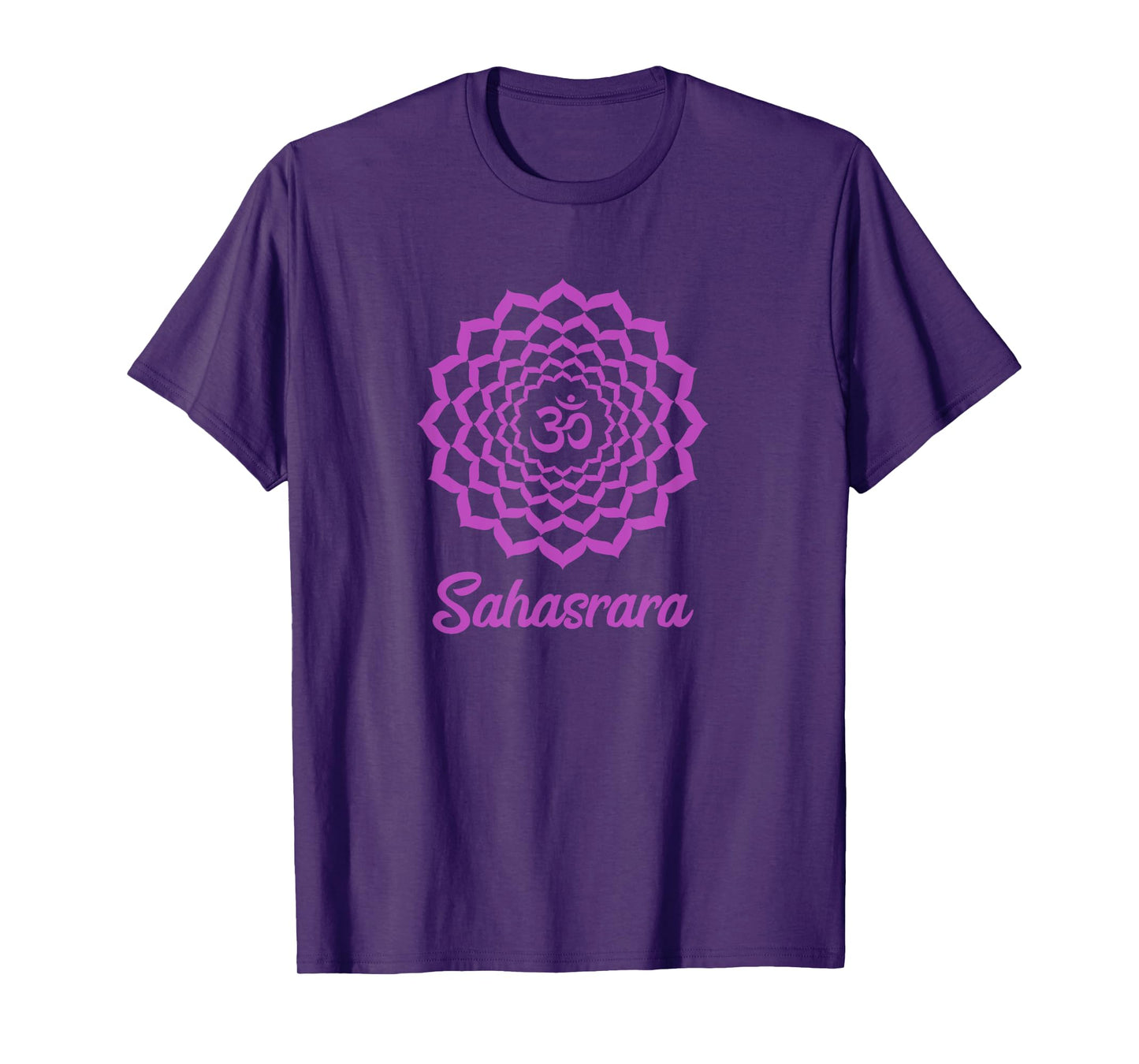 Crown Chakra Symbol Purple Sahasrara Yogi Yoga T-Shirt