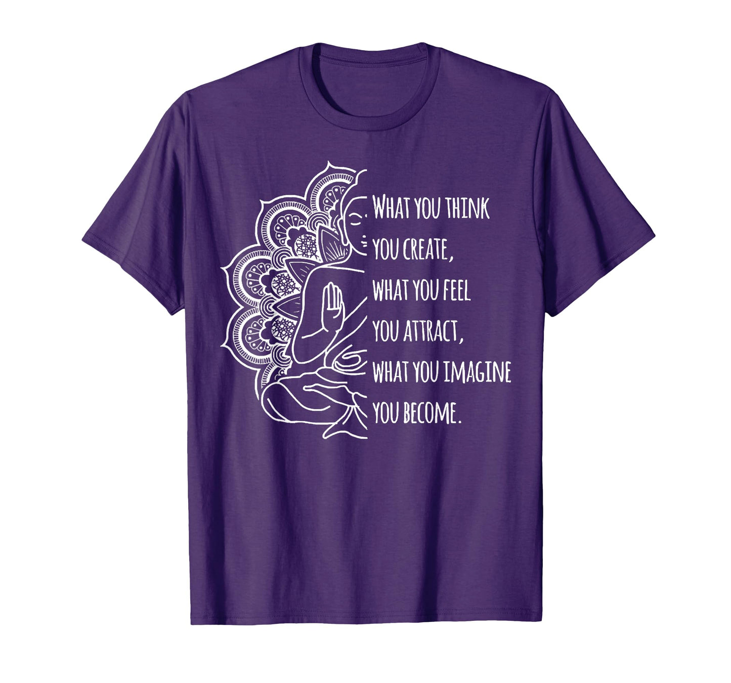 Law Of Attraction Spiritual Buddha Meditation Buddhist T-Shirt