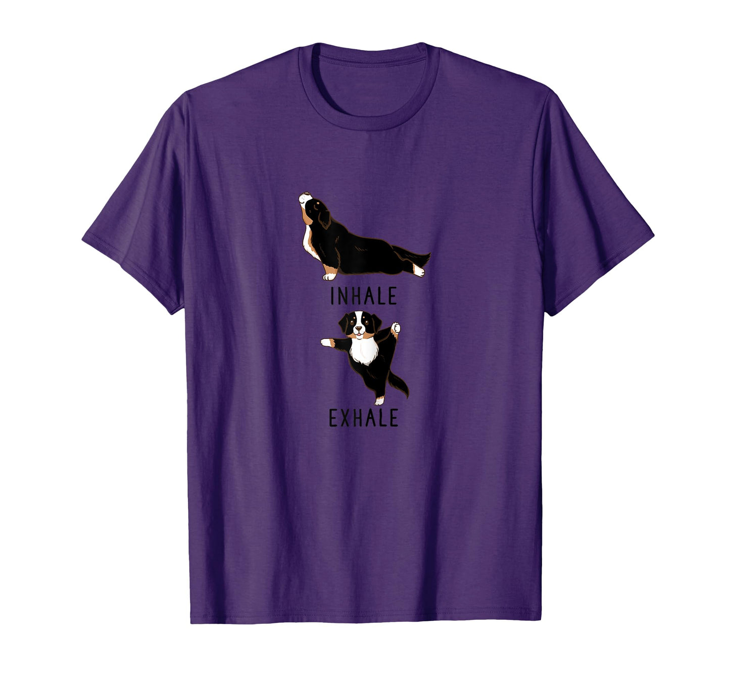 Inhale Exhale Bernese Mountain Dog Yoga Women Tshirt