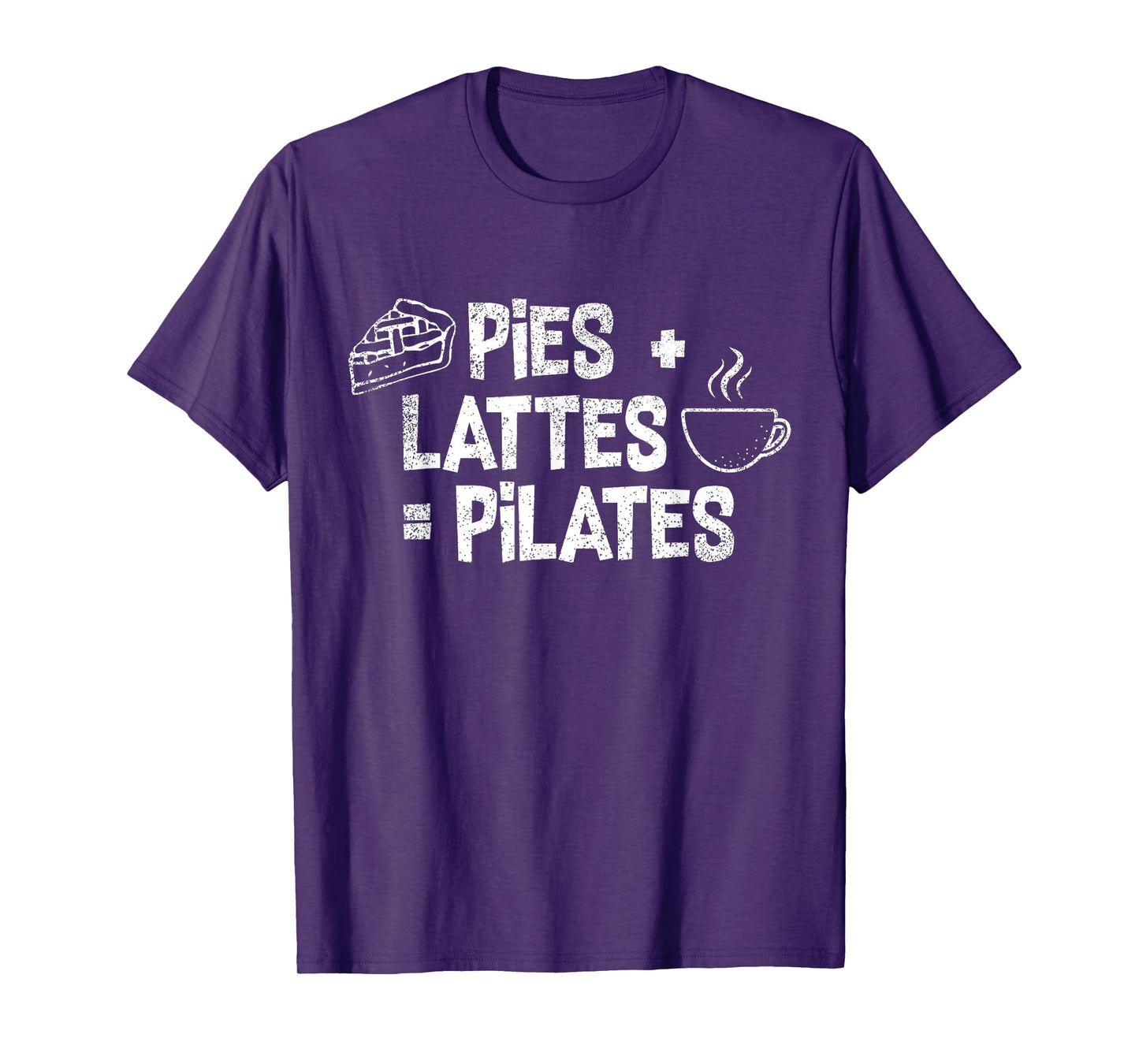 Pies + Lattes = Pilates | Funny Fall Season Pilates Class T-Shirt