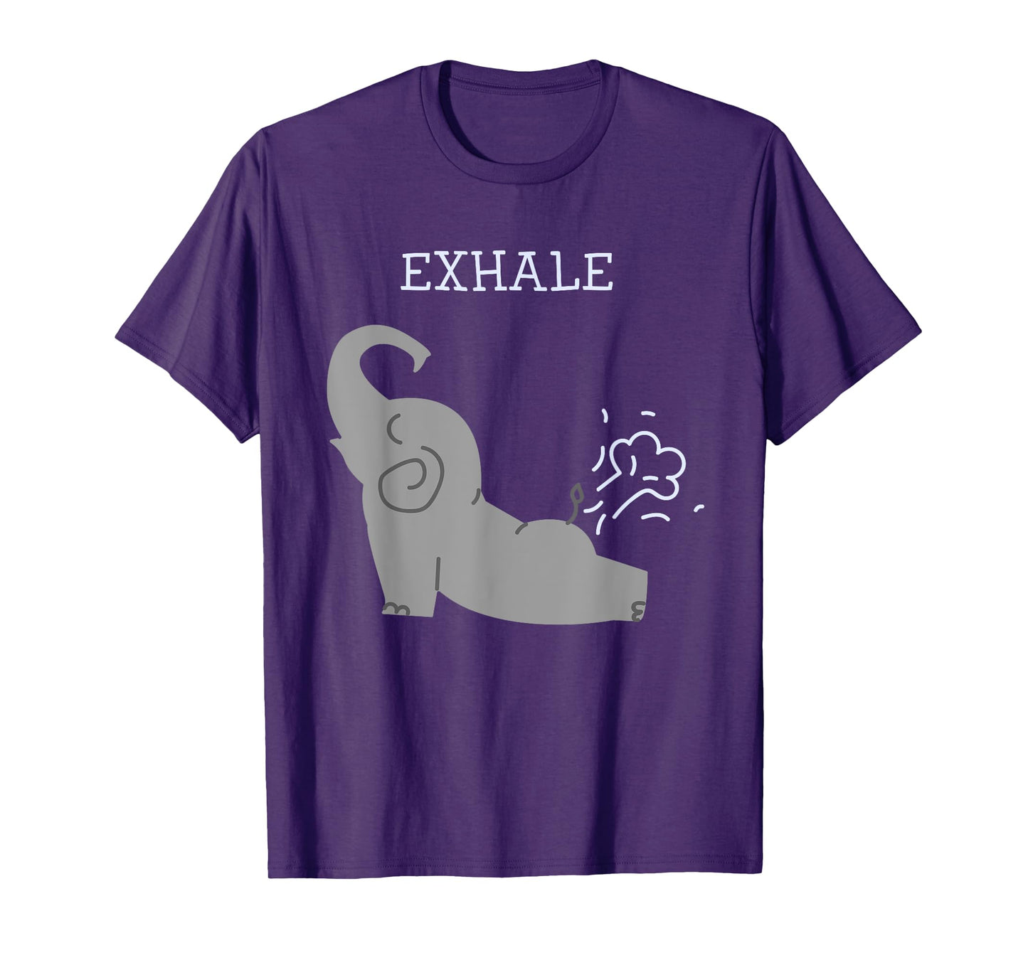 Exhale Elephant Fart Yoga T-Shirt