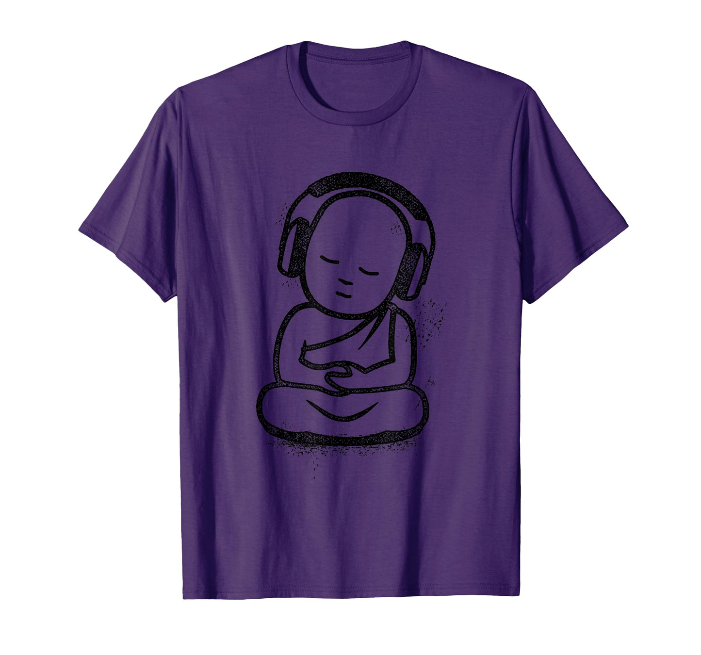 Buddha Headphones - Buddhist Monk DJ Music Lover T-Shirt