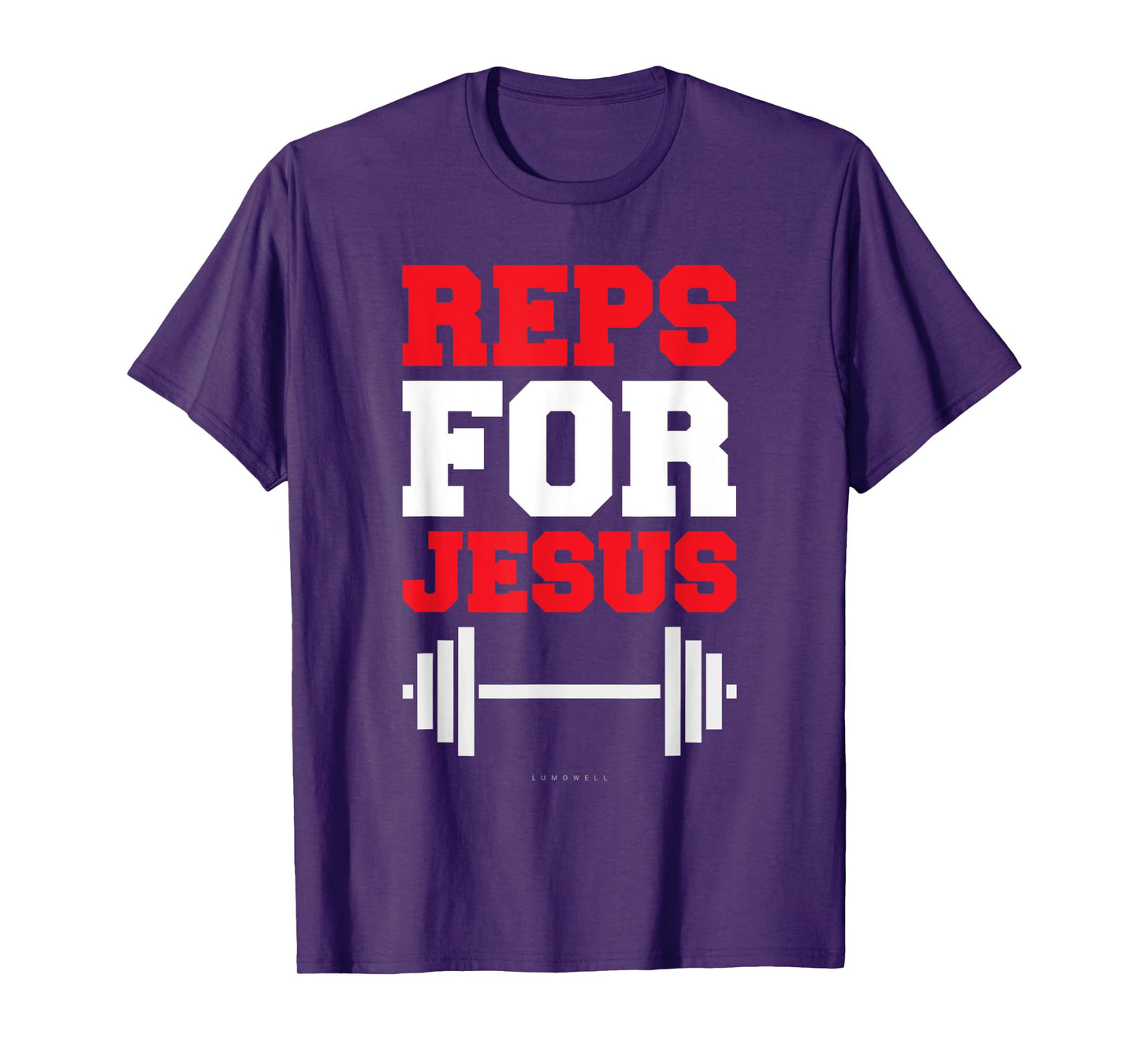 Reps For Jesus Tee. Funny Gym Jesus Tshirts With Sayings T-Shirt