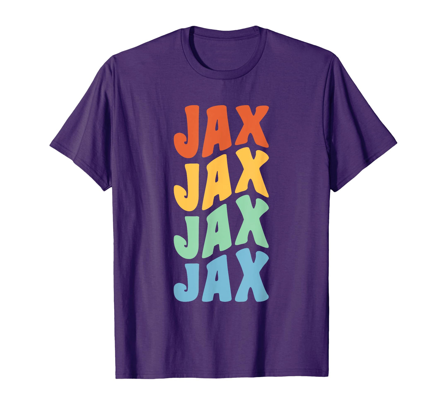 Jax First Name Retro Groovy Personalized T-Shirt