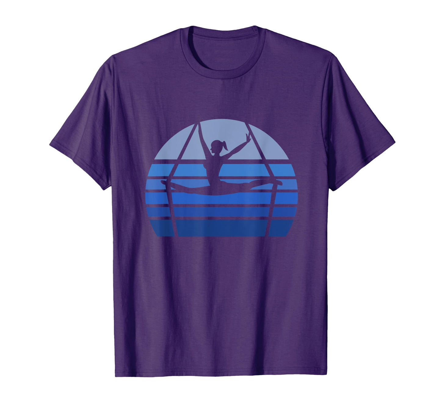 Retro Aerial Yoga Silhouette Lover Gift Aerialist Yogi Dance T-Shirt