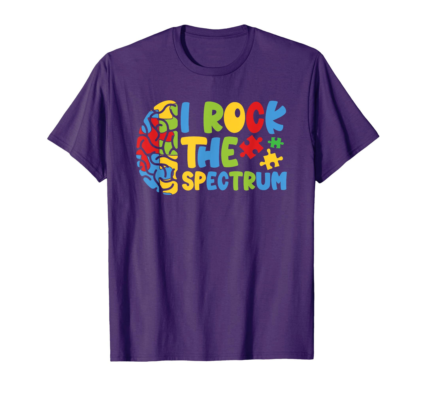Autistic Autism Awareness Boys Toddler I Rock The Spectrum T-Shirt