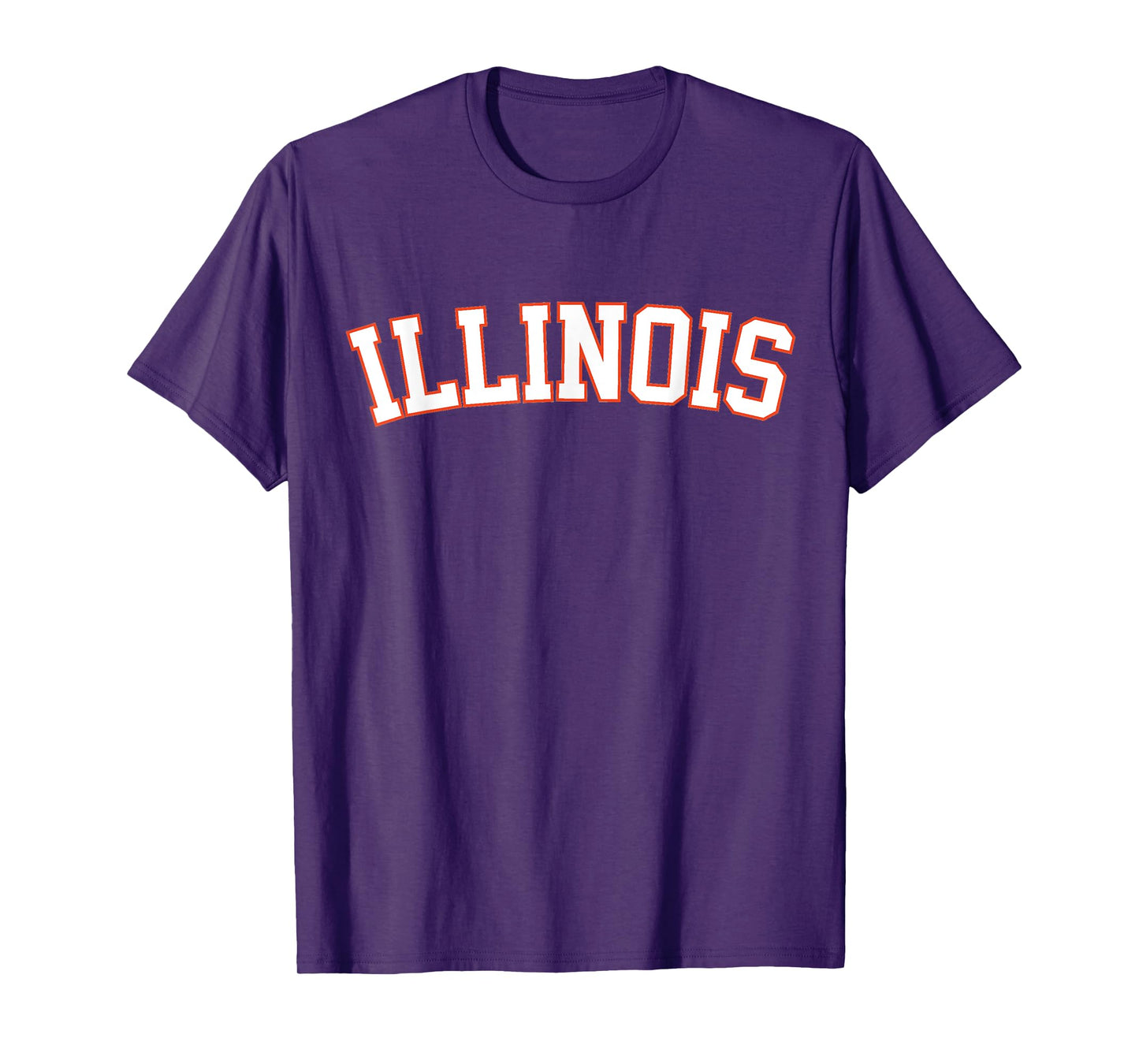 Retro Illinois Tee Vintage Illinois Orange Blue Throwback IL T-Shirt
