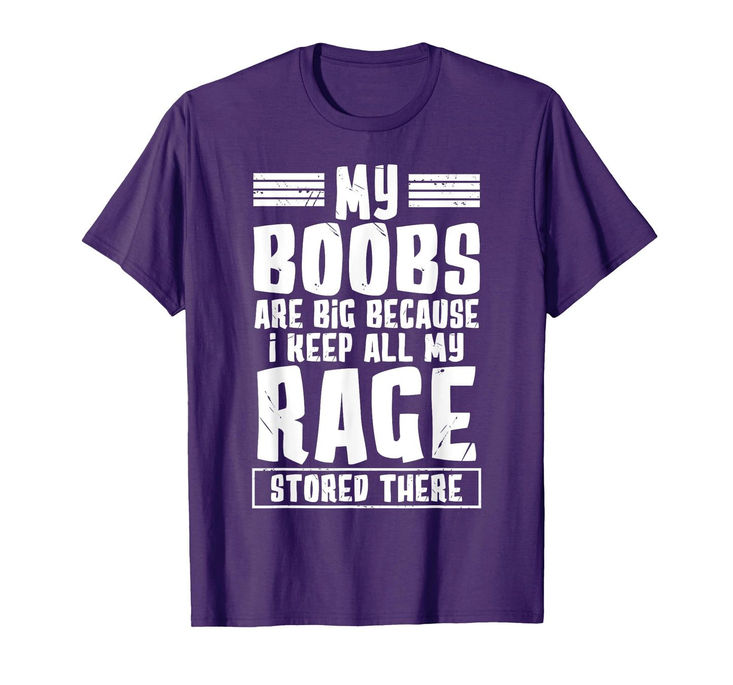 my boobs are big because i keep all my rage stored there T-Shirt