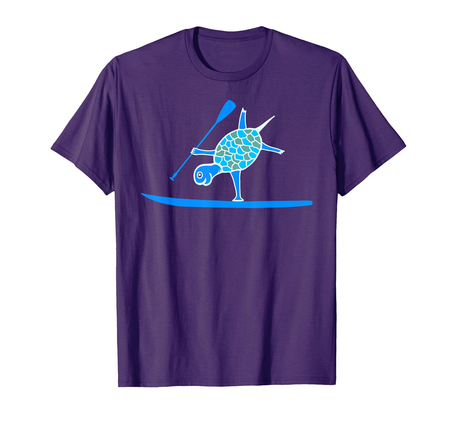 Standup Paddleboarding SUP One Arm Handstand Turtle Paddling T-Shirt