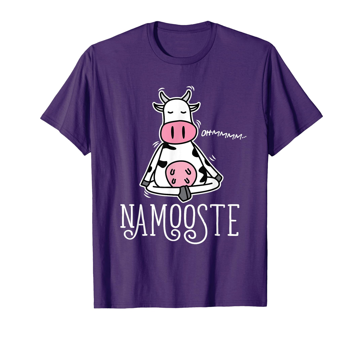 Namooste Cute Funny Silly Yoga Cow Namaste T-Shirt