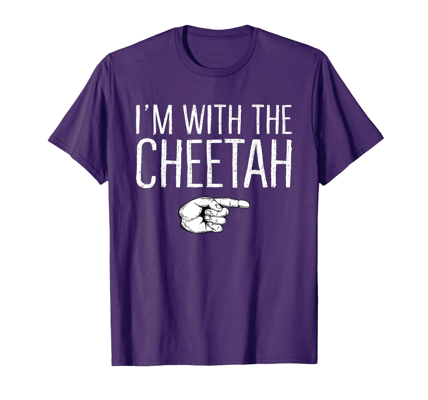 I'm With The Cheetah Matching Costume Lazy Halloween Party T-Shirt