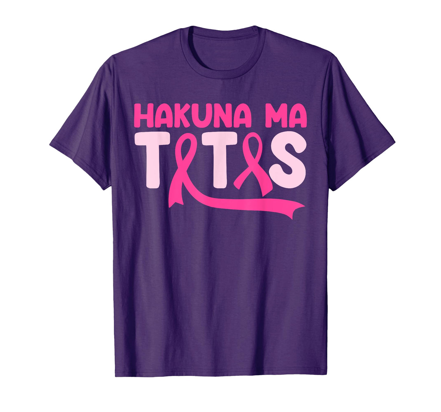 Hakuna Ma Tatas Breast Cancer Awareness Support Pink Ribbon T-Shirt