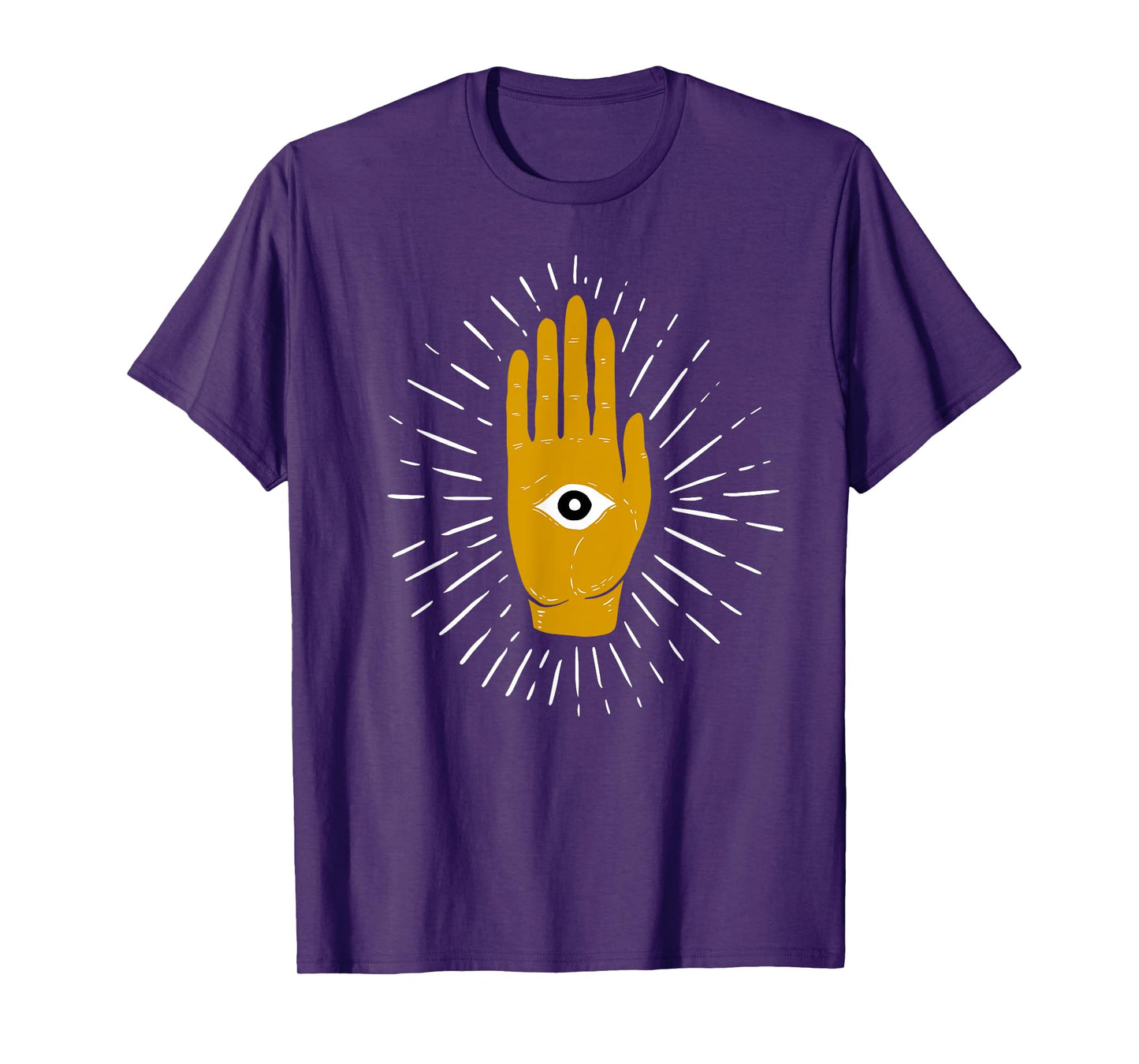 Spiritual Mystic Eye Third Eye All Seeing Eye Hamsa Hand T-Shirt