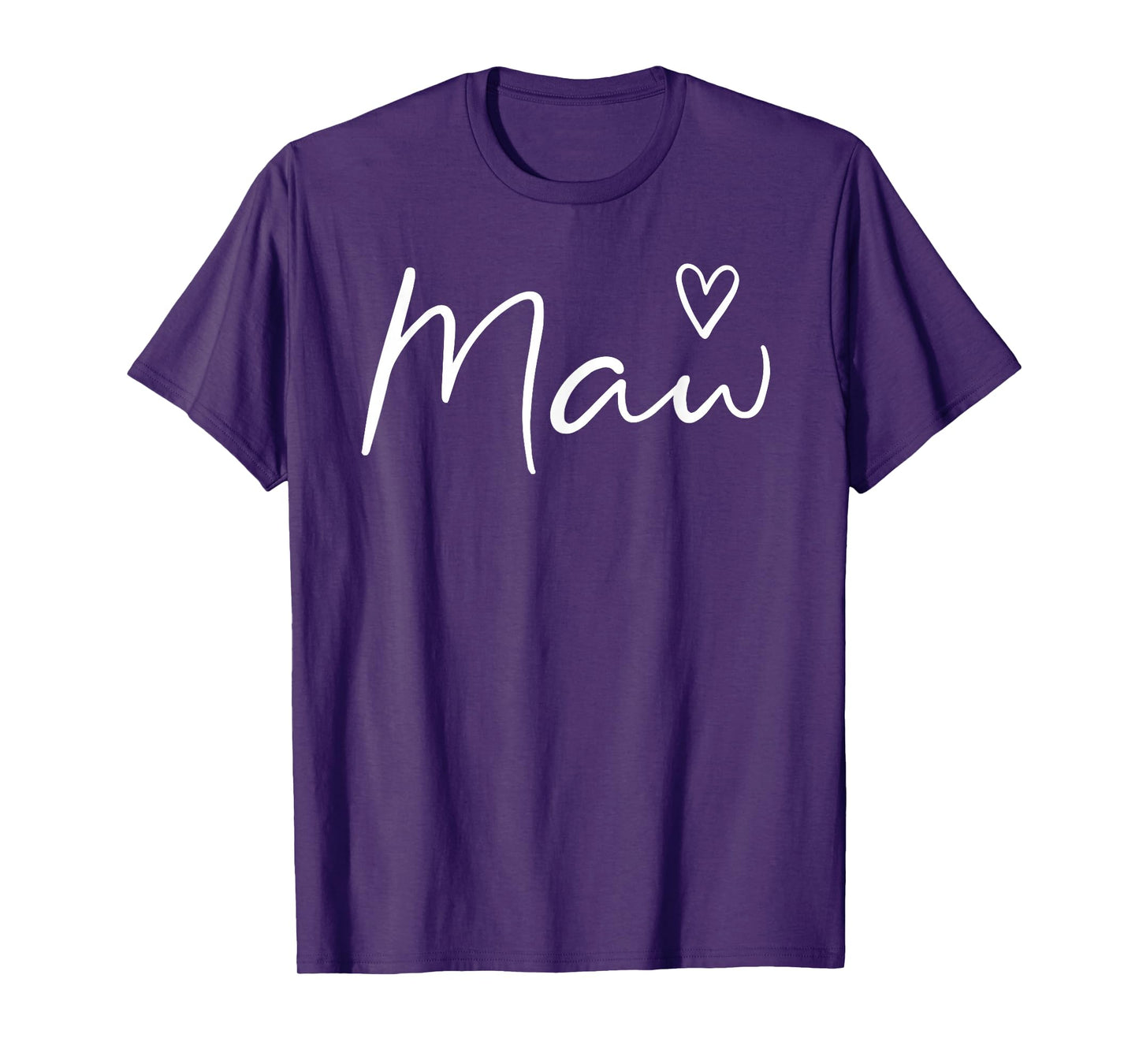 Maw Gifts For Women Grandma Heart Mother's Day Maw T-Shirt
