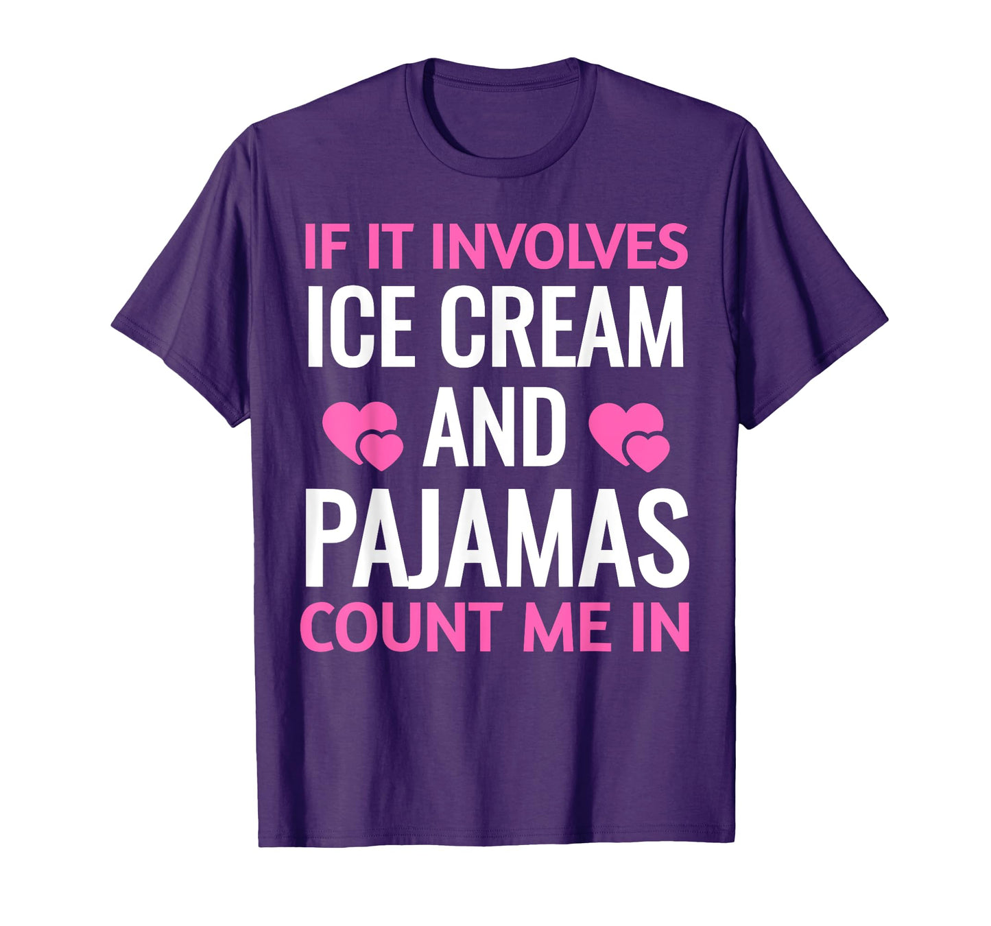 Ice Cream And Pajamas Sleepover Party Lover Funny Shirt Men Women Kids T-Shirt