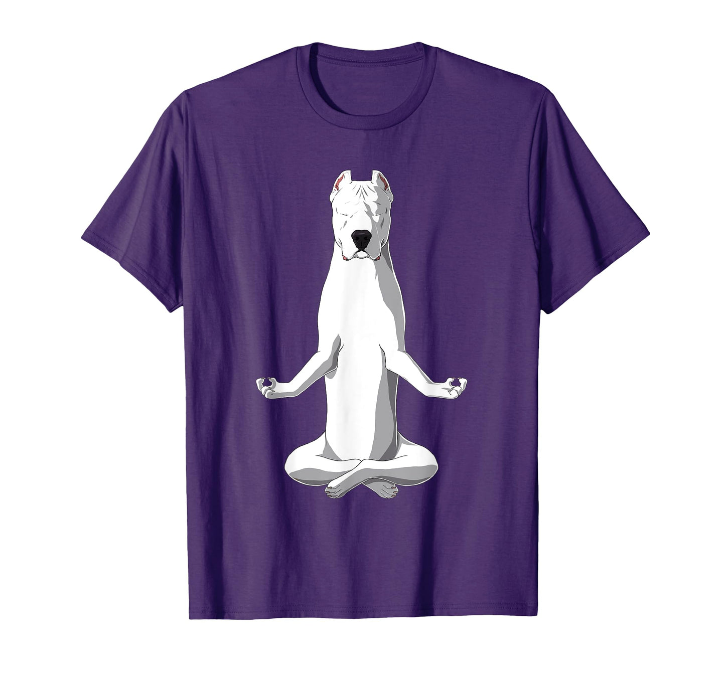 Yoga Dog Dogo Argentino T-Shirt for Men Women