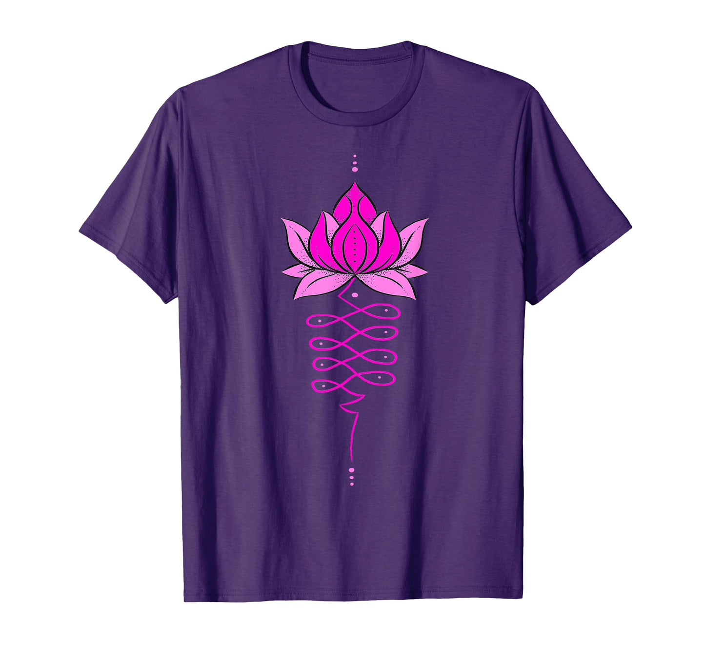 Unalome Lotus Flower Tree Mandala Tattoo Boho Zen Yoga T-Shirt
