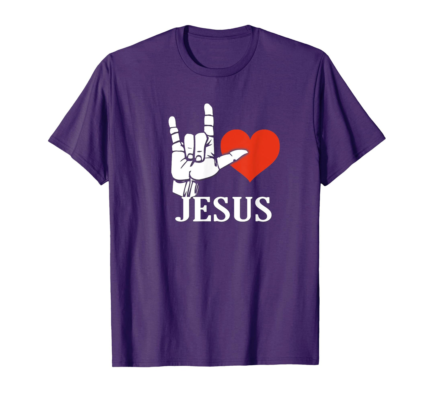 I Love Jesus, Sign Language Christian Gift T-Shirt