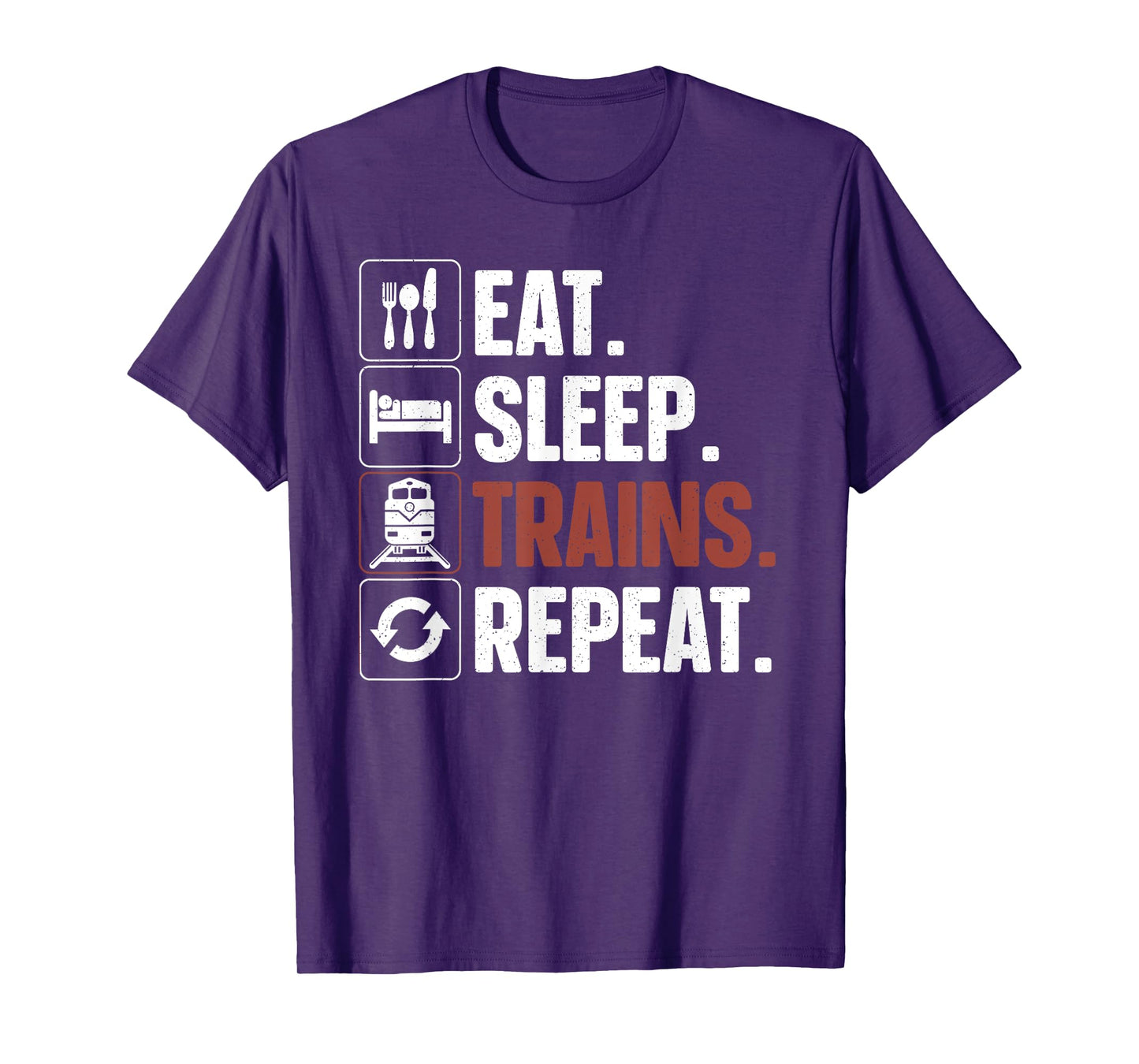 Funny Train Art For Men Women Kids Railroad Train Lovers T-Shirt