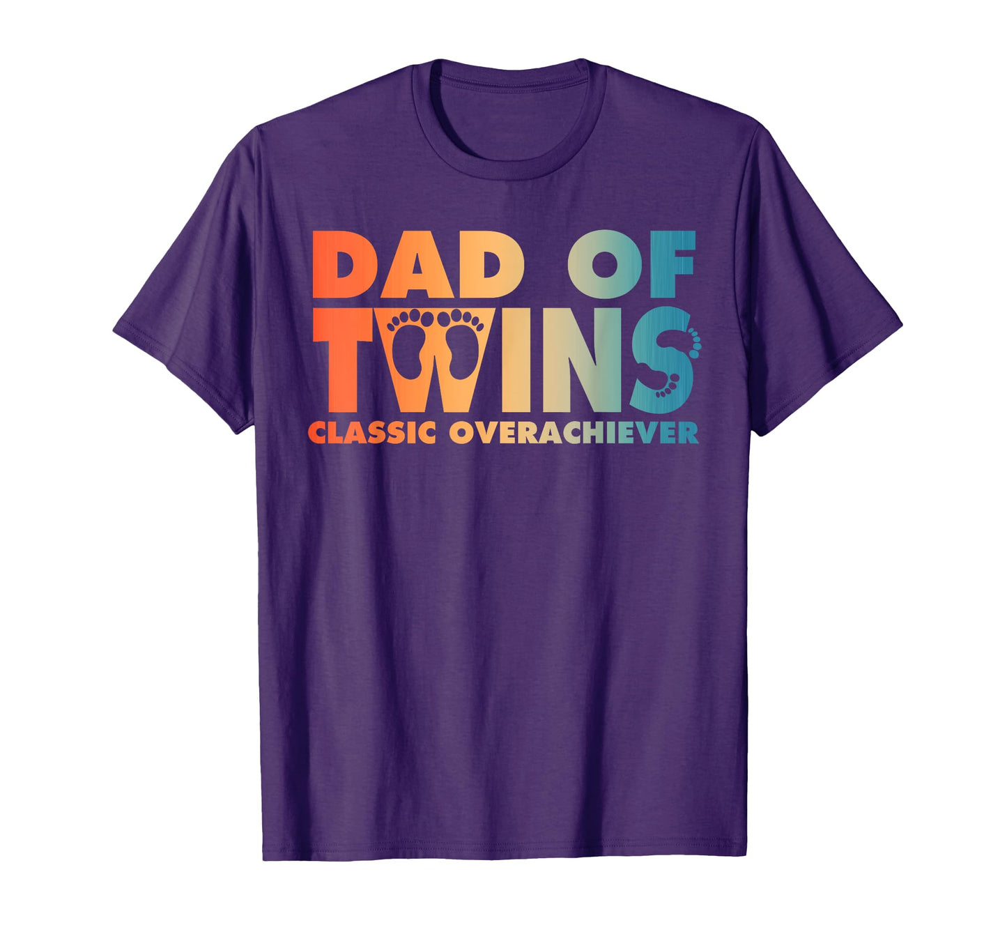 Unique Dad Of Twins Art For Father Men Twins Announcement T-Shirt