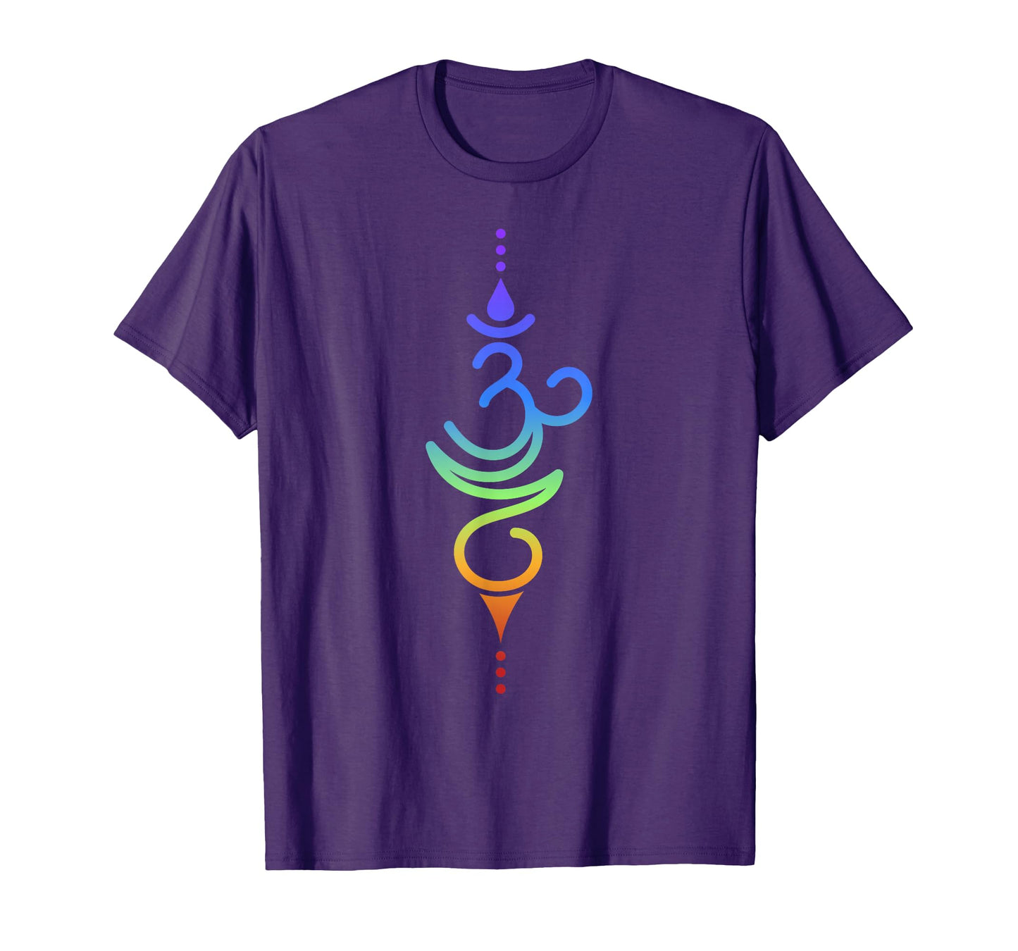Colorful Om Symbol Spiritual Energy Design T-Shirt
