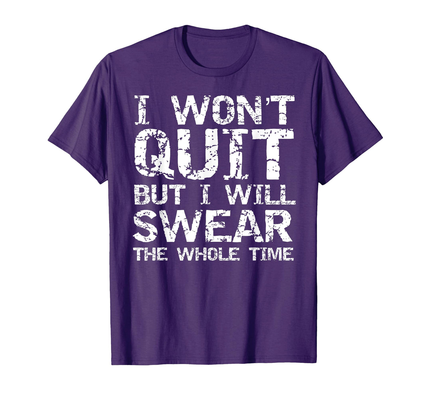 I Won't Quit but I Will Swear the Whole Time Shirt Funny Tee T-Shirt