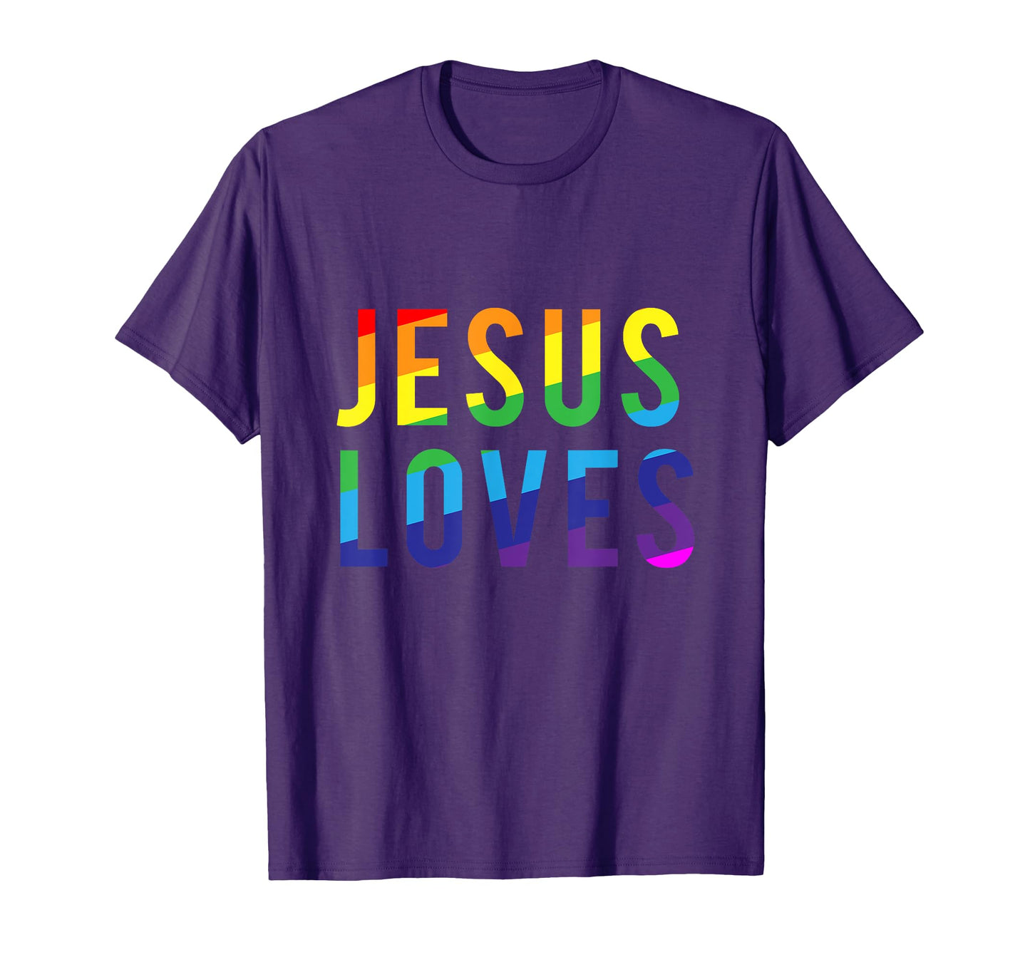 Jesus Loves Gay Pride Shirt T-Shirt