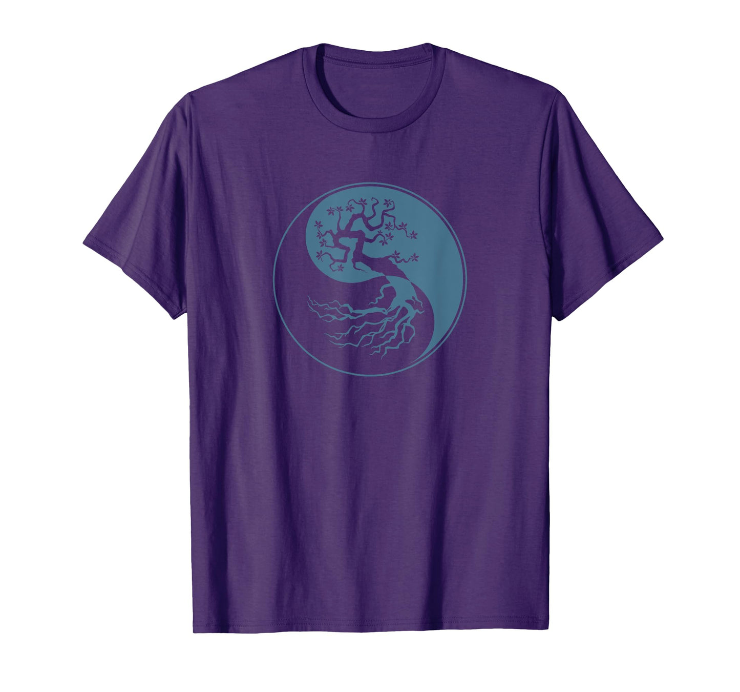 Tree Of Life Yin Yang Symbol Funny Bonsai Zen Gift Men Women T-Shirt