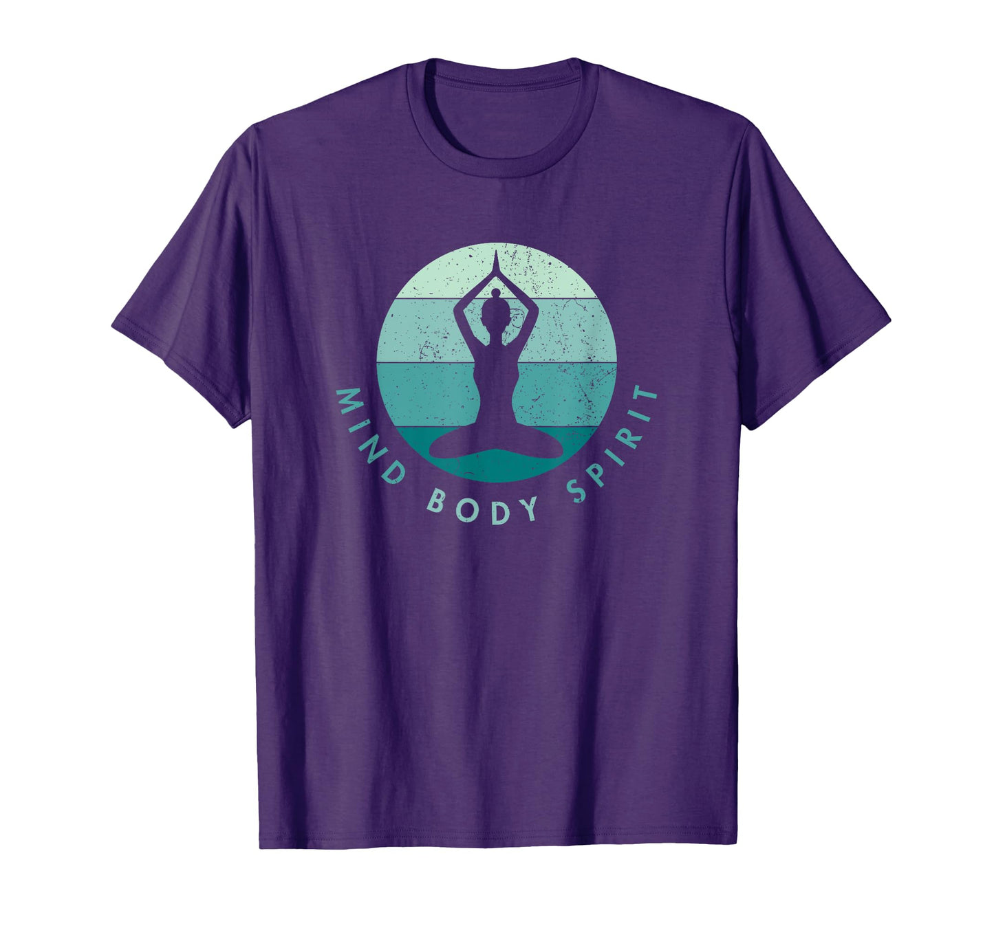 Meditation Yoga - Mind Body Soul - Cool Blue T-Shirt